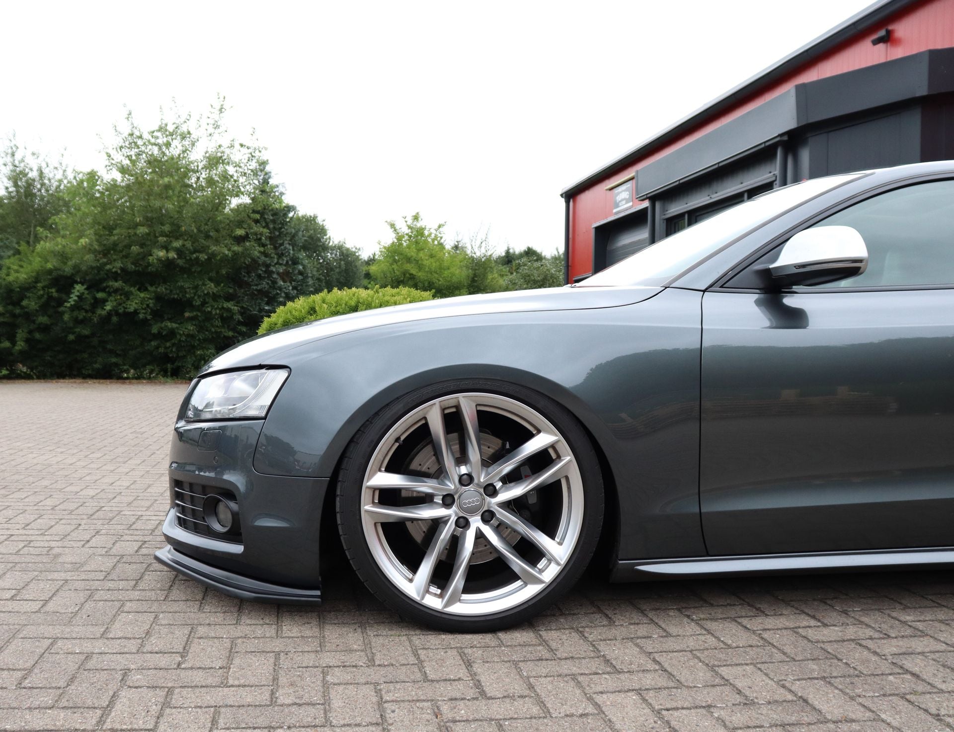 Cuplippe Frontspoilerlippe aus ABS passend für Audi S5 B8