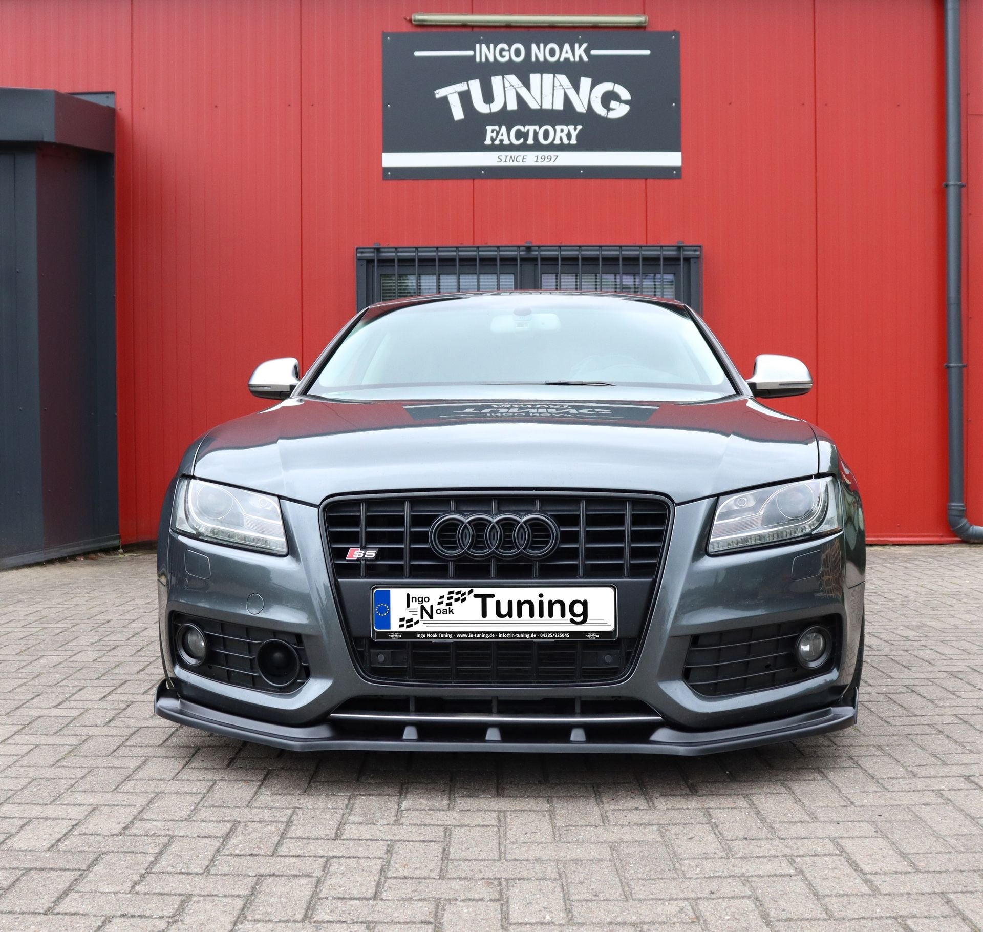 Cuplippe Frontspoilerlippe mit Wings aus ABS passend für Audi S5 B8