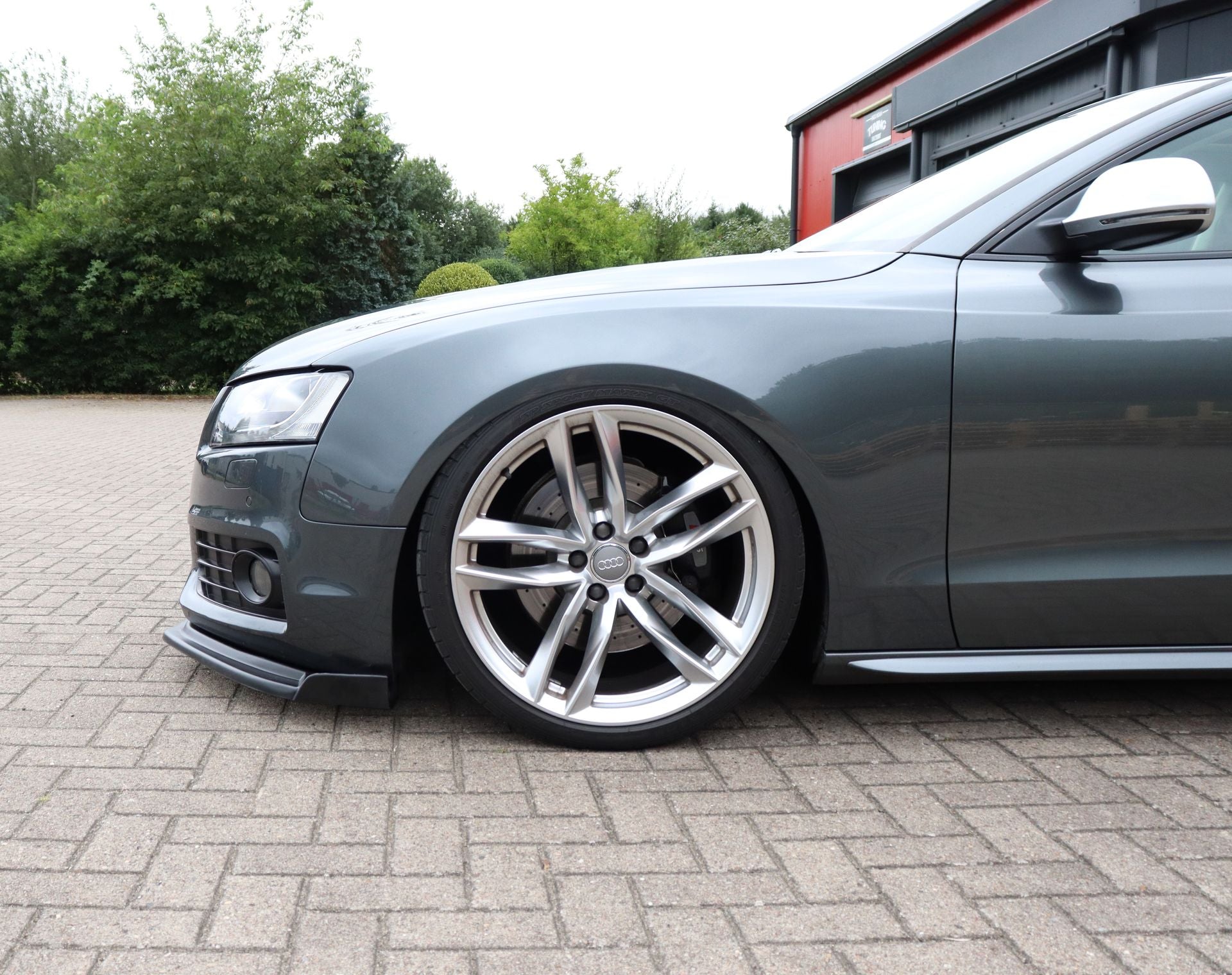 Cuplippe Frontspoilerlippe mit Wings aus ABS passend für Audi S5 B8