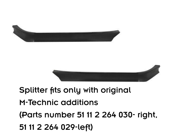 Frontlippe V2 für BMW M3 / 3 M - Paket E36 Coupe