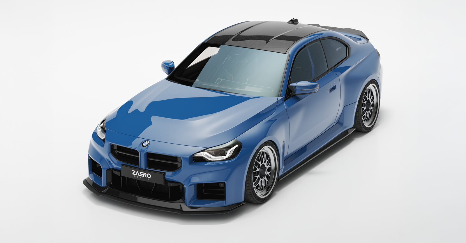 EVO-S Frontsplitter passend für BMW M2 G87 in Satin-Schwarz