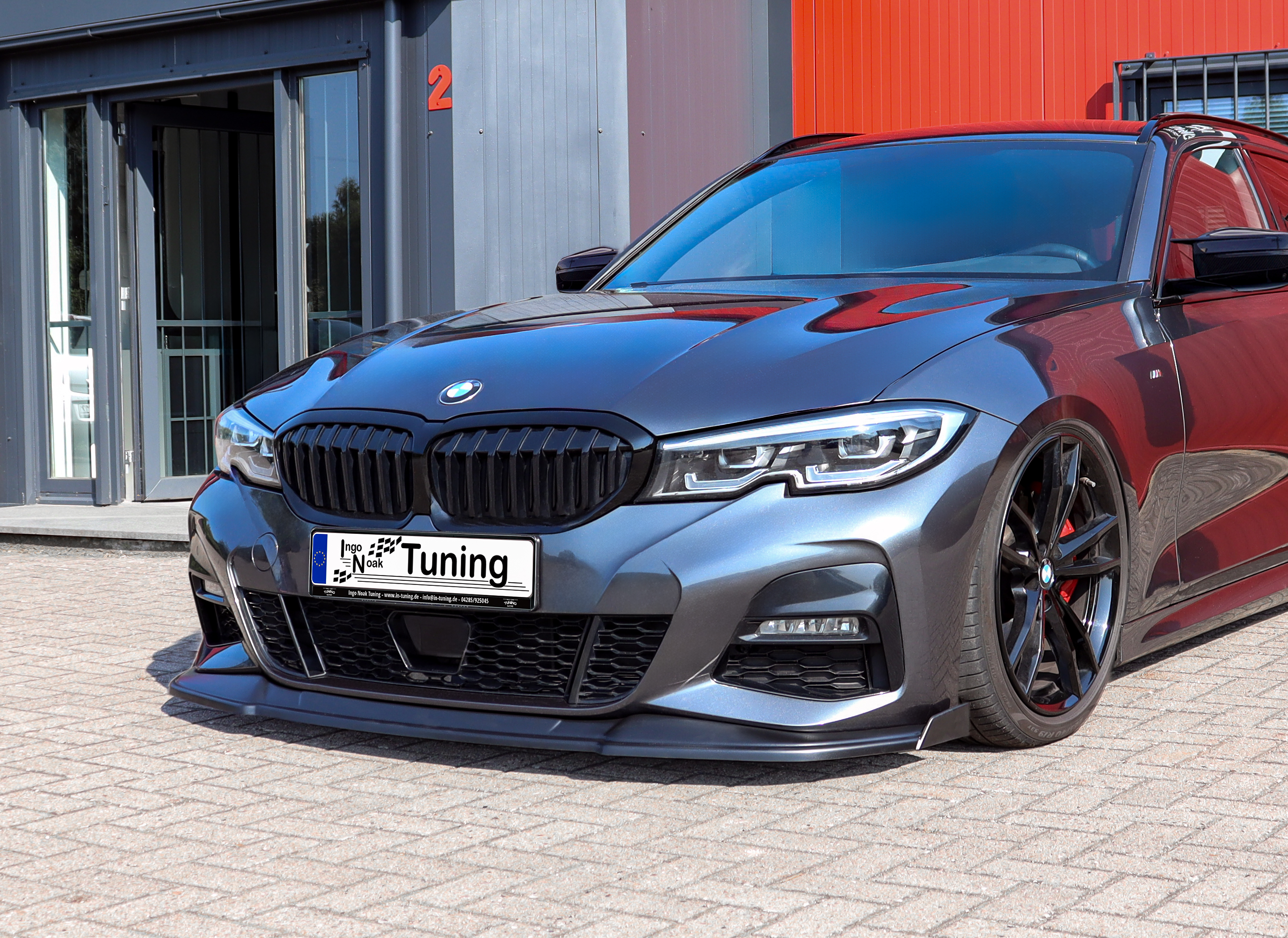 Frontspoiler Cuplippe mit Wings aus ABS passend für BMW 3er G20 G21 M-Paket