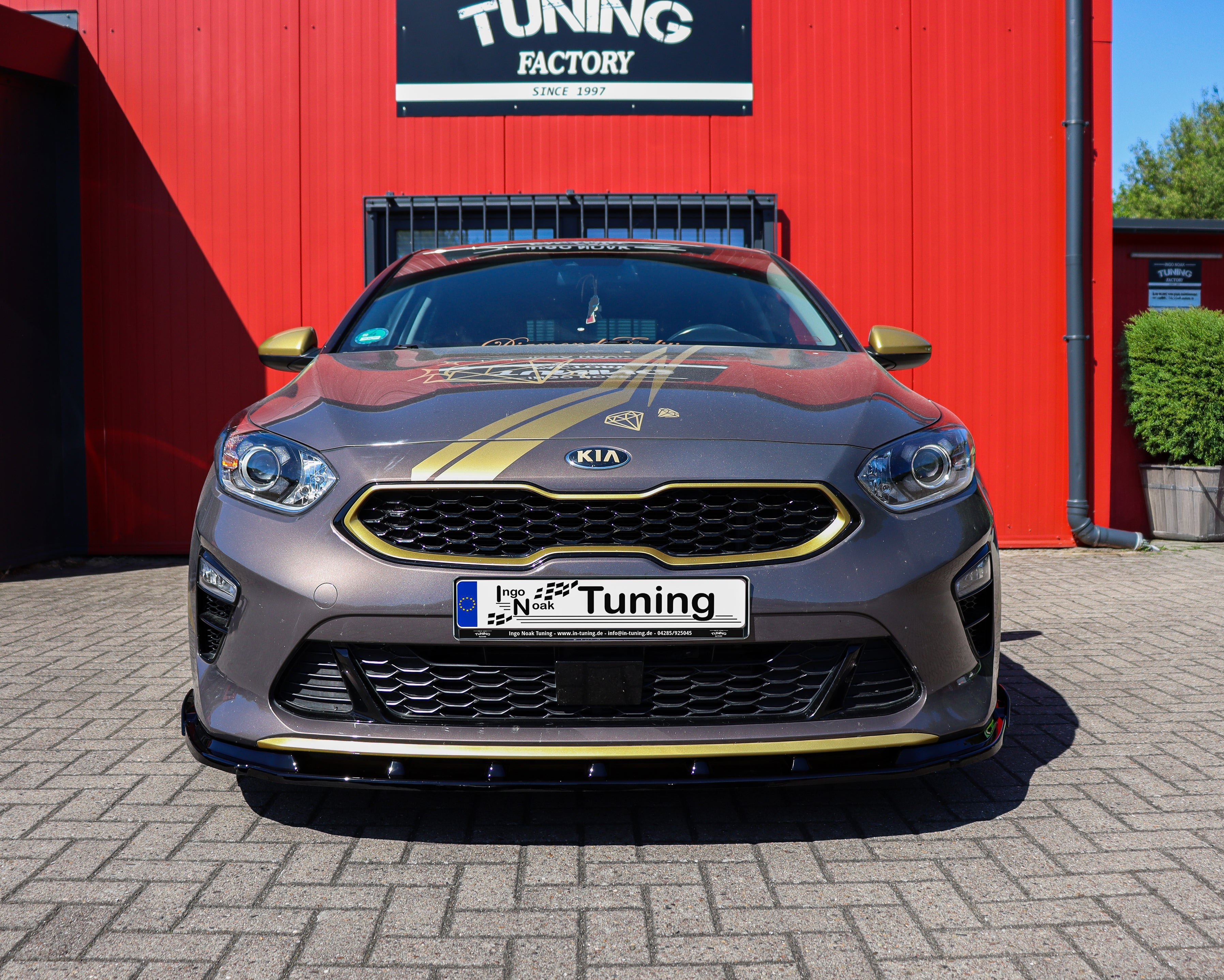 Cup Frontspoilerlippe mit Wing passend für Kia Ceed CD Standard