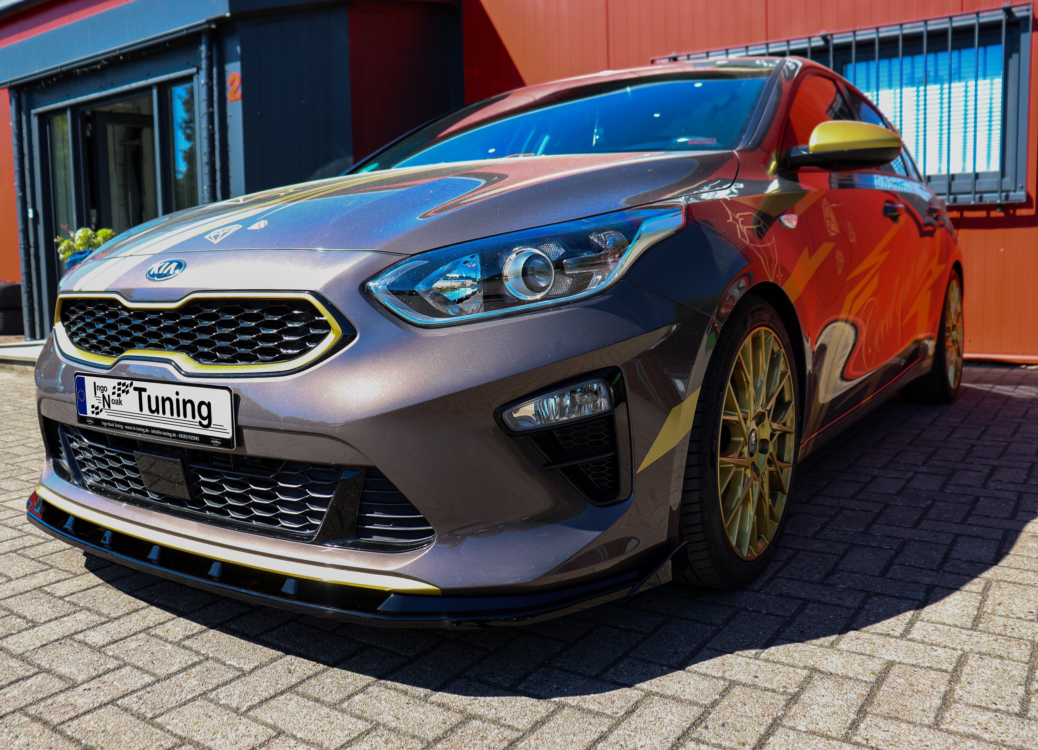 Cup Frontspoilerlippe mit Wing passend für Kia Ceed CD Standard