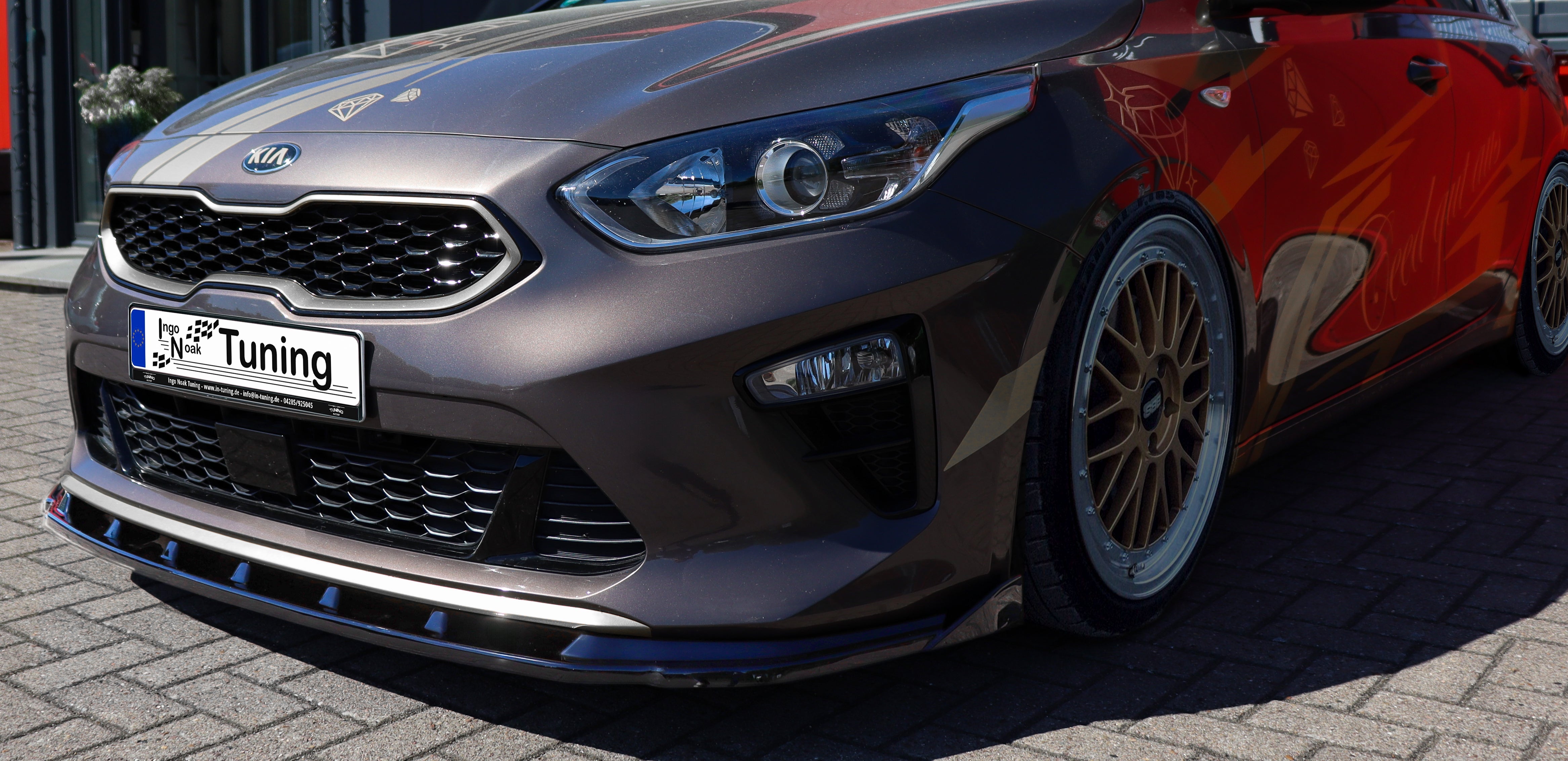 Cup Frontspoilerlippe mit Wing passend für Kia Ceed CD Standard