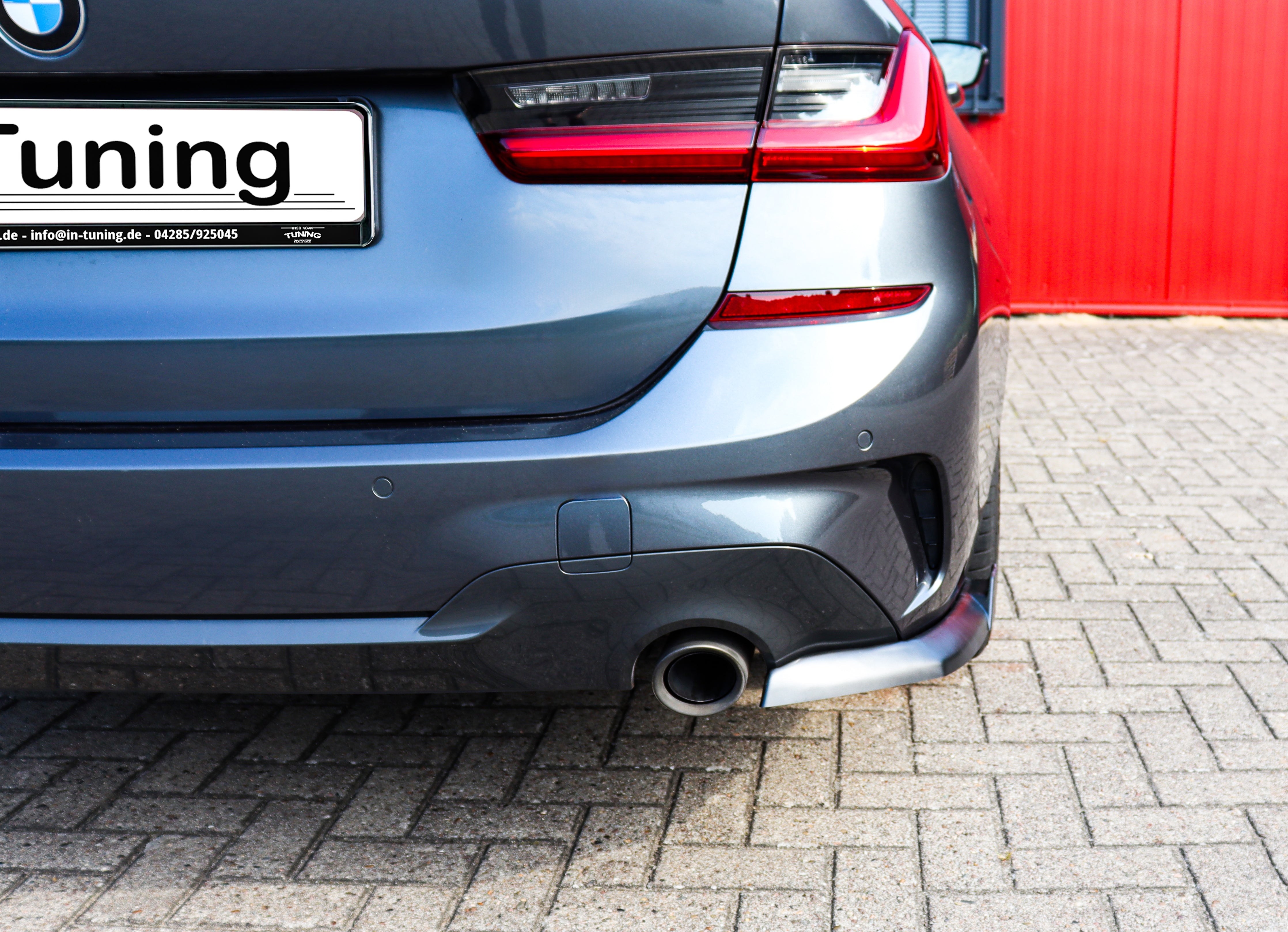 Heckansatz Seitenteile mit Wing aus ABS passend für BMW 3er G20 G21 M-Paket