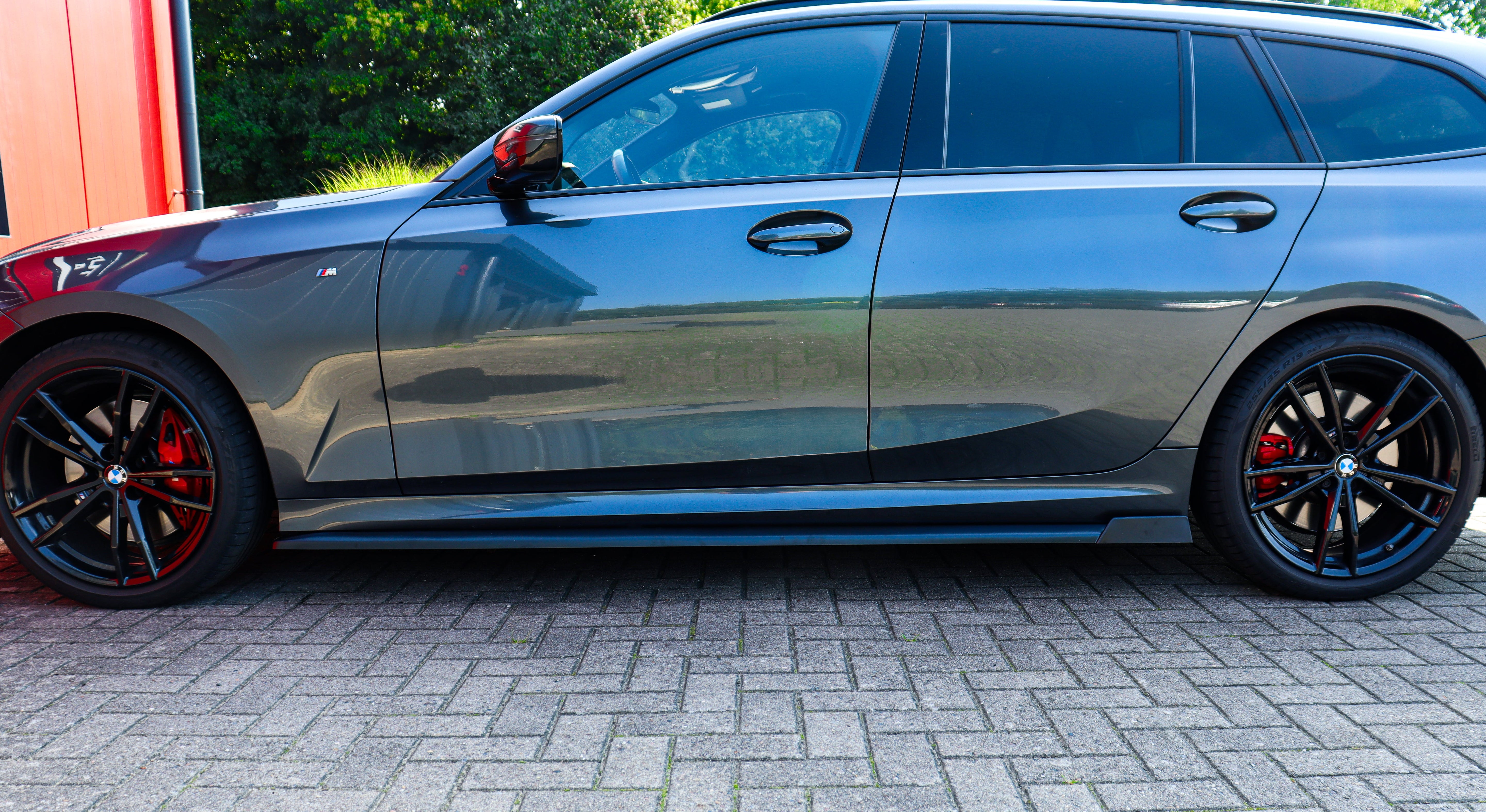 Seitenschweller mit Wing hinten aus ABS passend für BMW 3er G20 G21 M-340i
