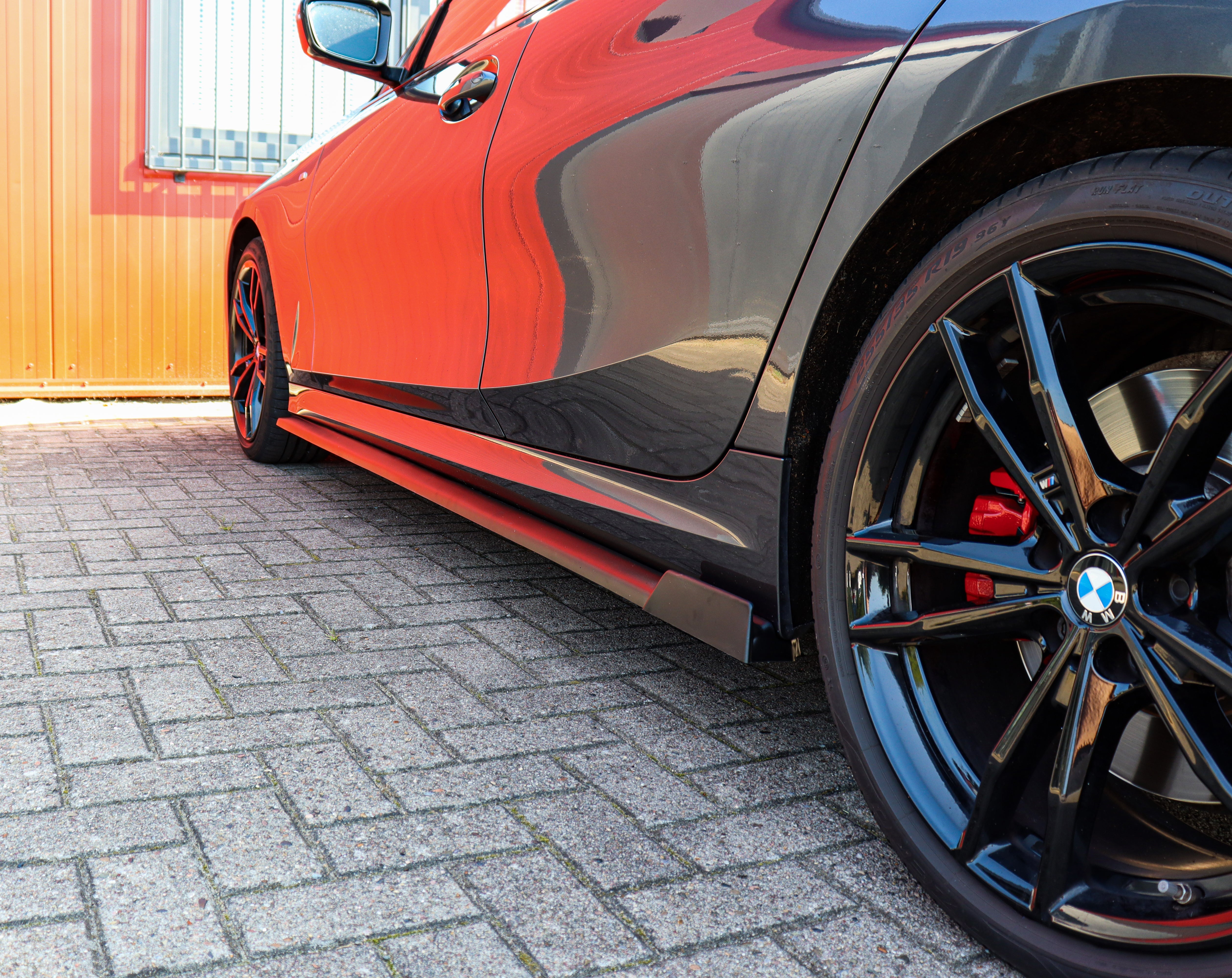 Seitenschweller mit Wing hinten aus ABS passend für BMW 3er G20 G21 M-340i