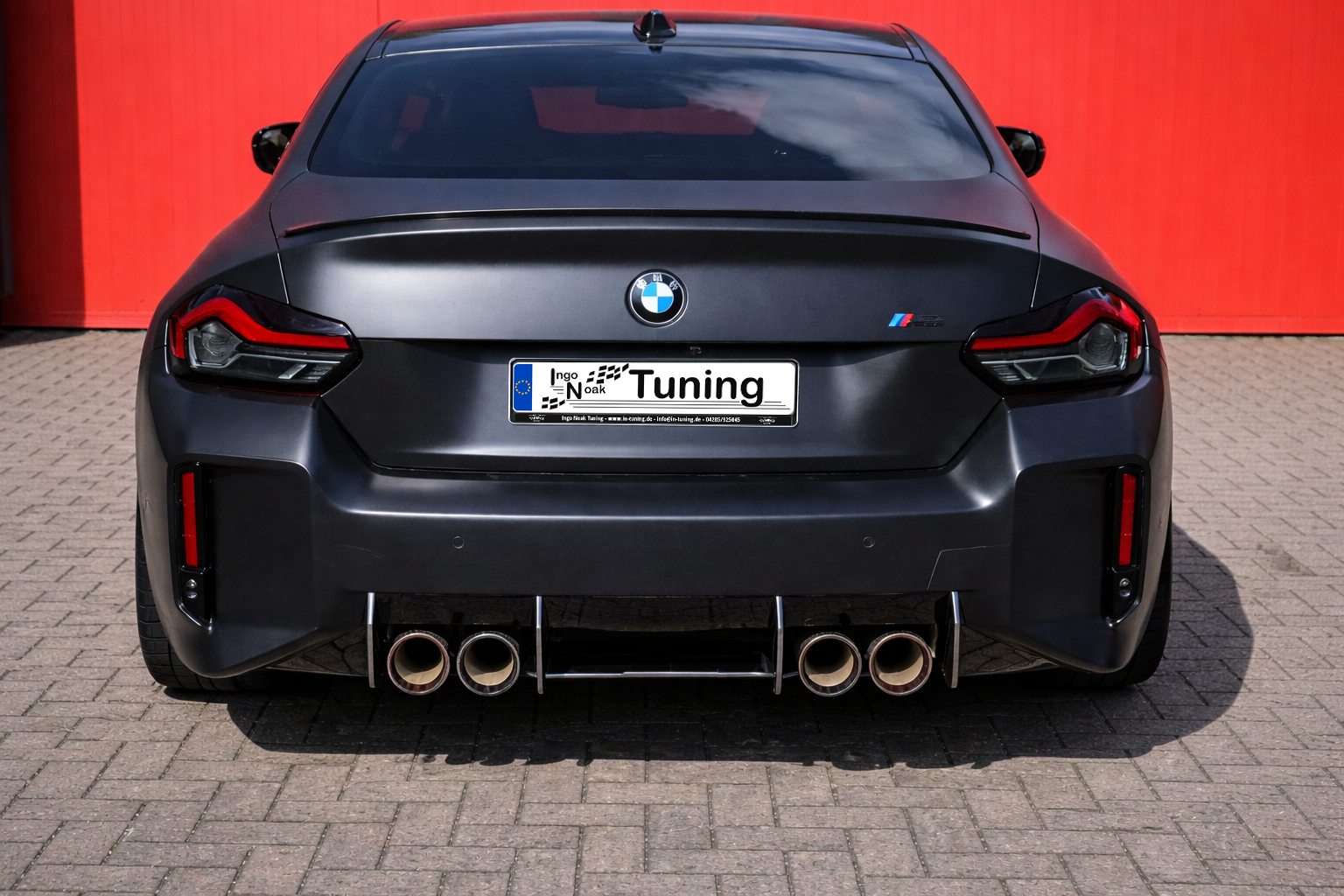 Gefräster Heckansatz in Race Track Optik aus ABS passend für BMW M2 G87