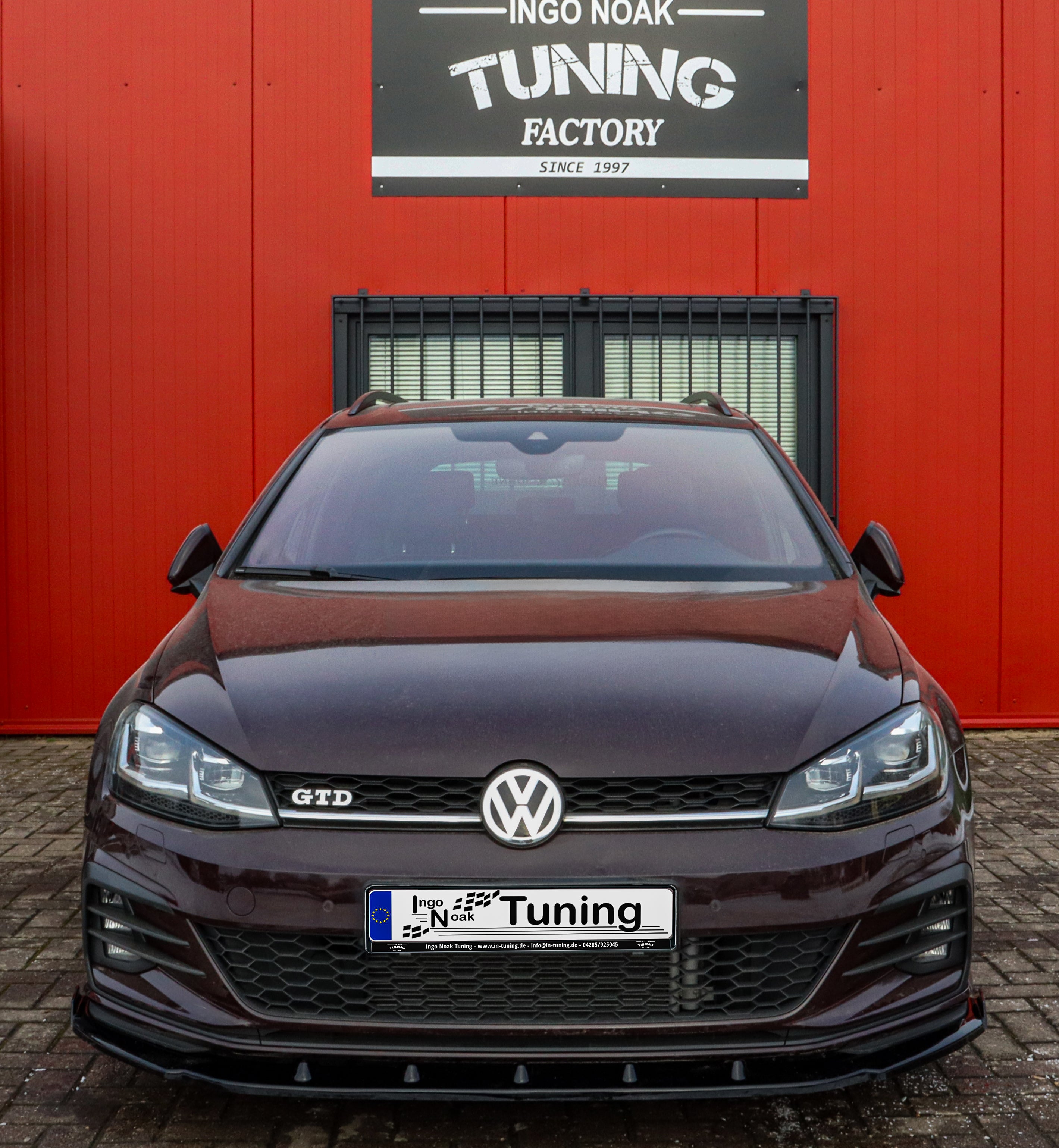 Cup Frontspoilerlippe + Wings passend für VW Golf 7 GTI+GTD AU Facelift