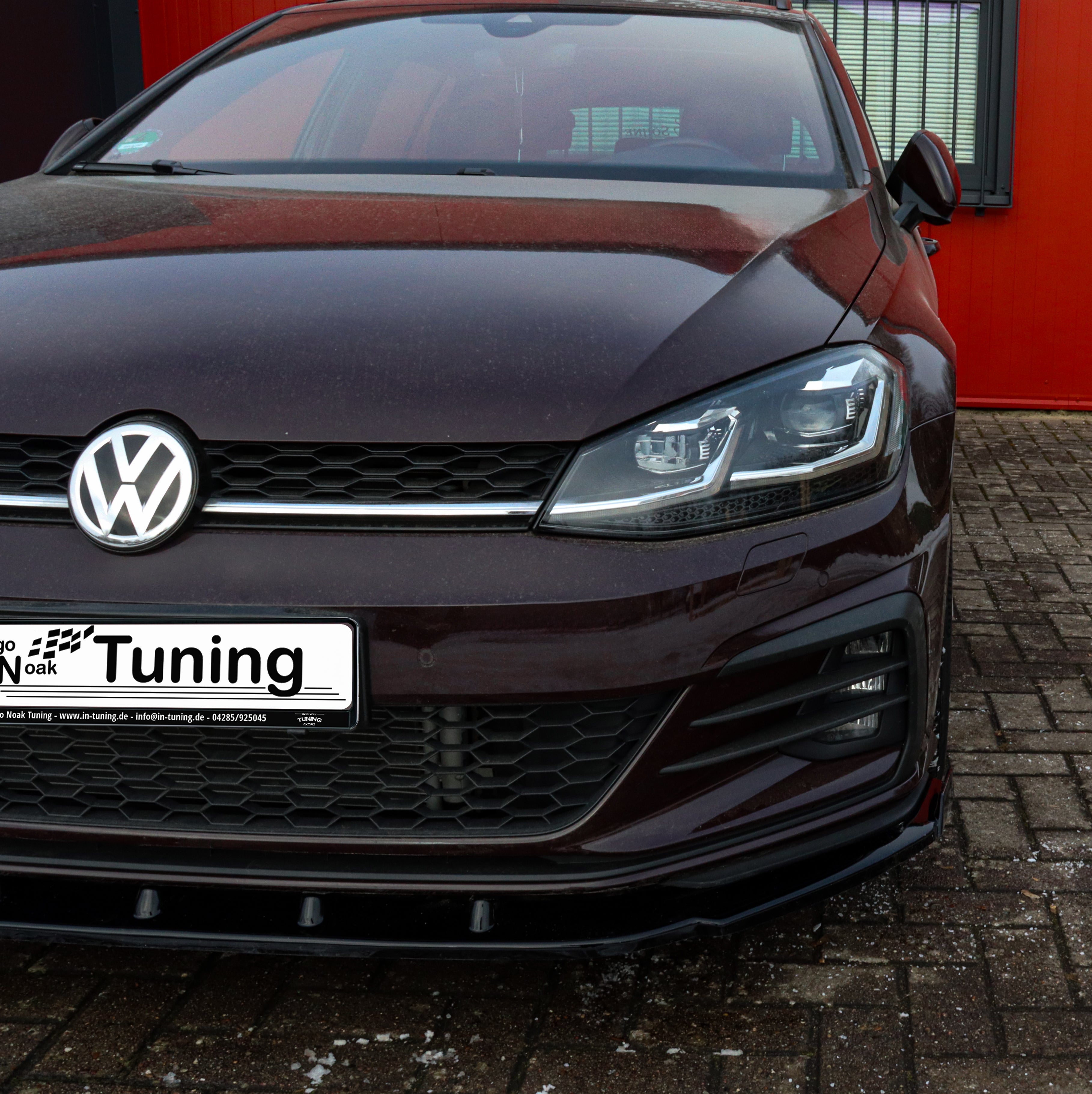 Cup Frontspoilerlippe + Wings passend für VW Golf 7 GTI+GTD AU Facelift