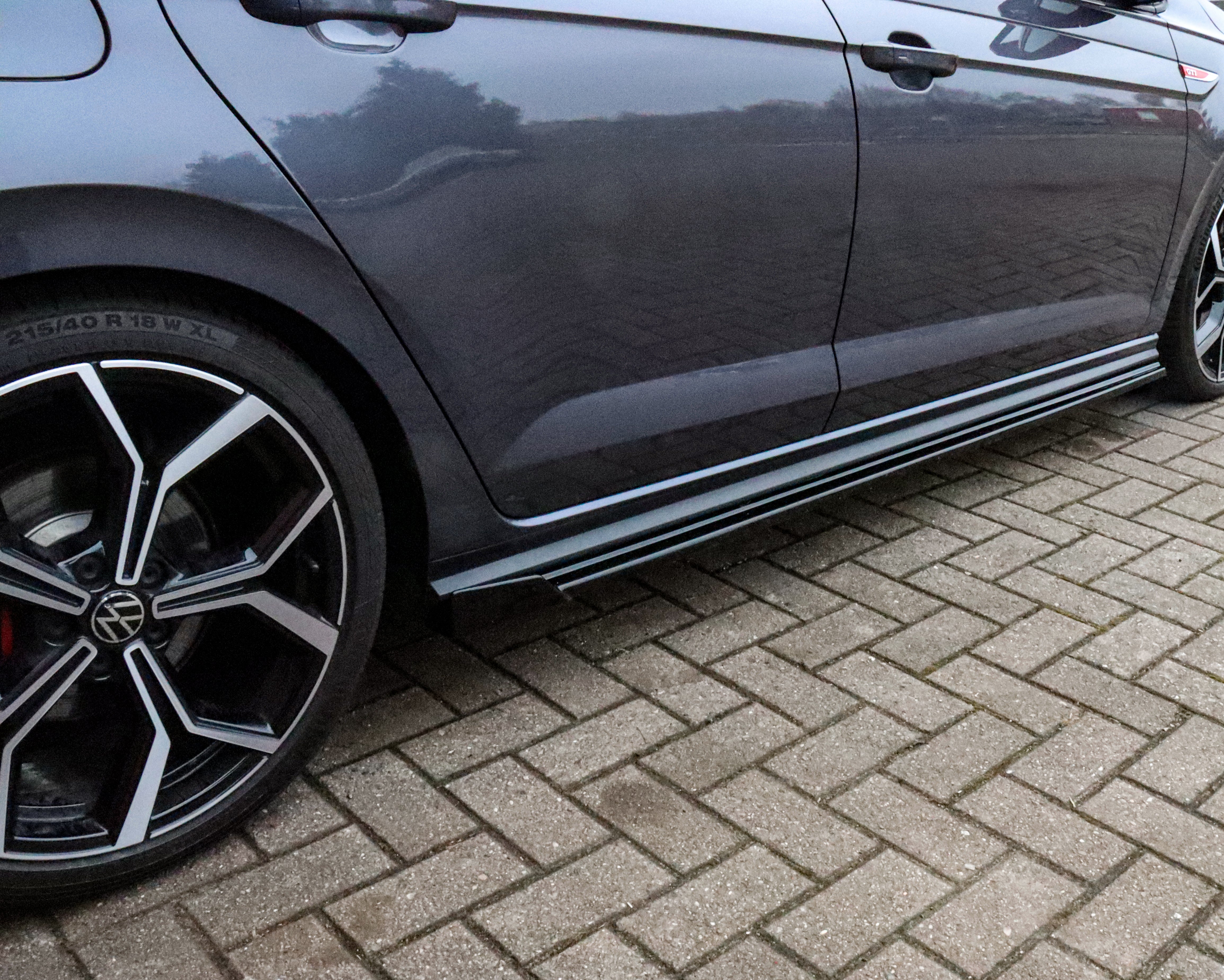 Seitenschweller mit Wings passend für VW Polo 6 GTI 2G Facelift