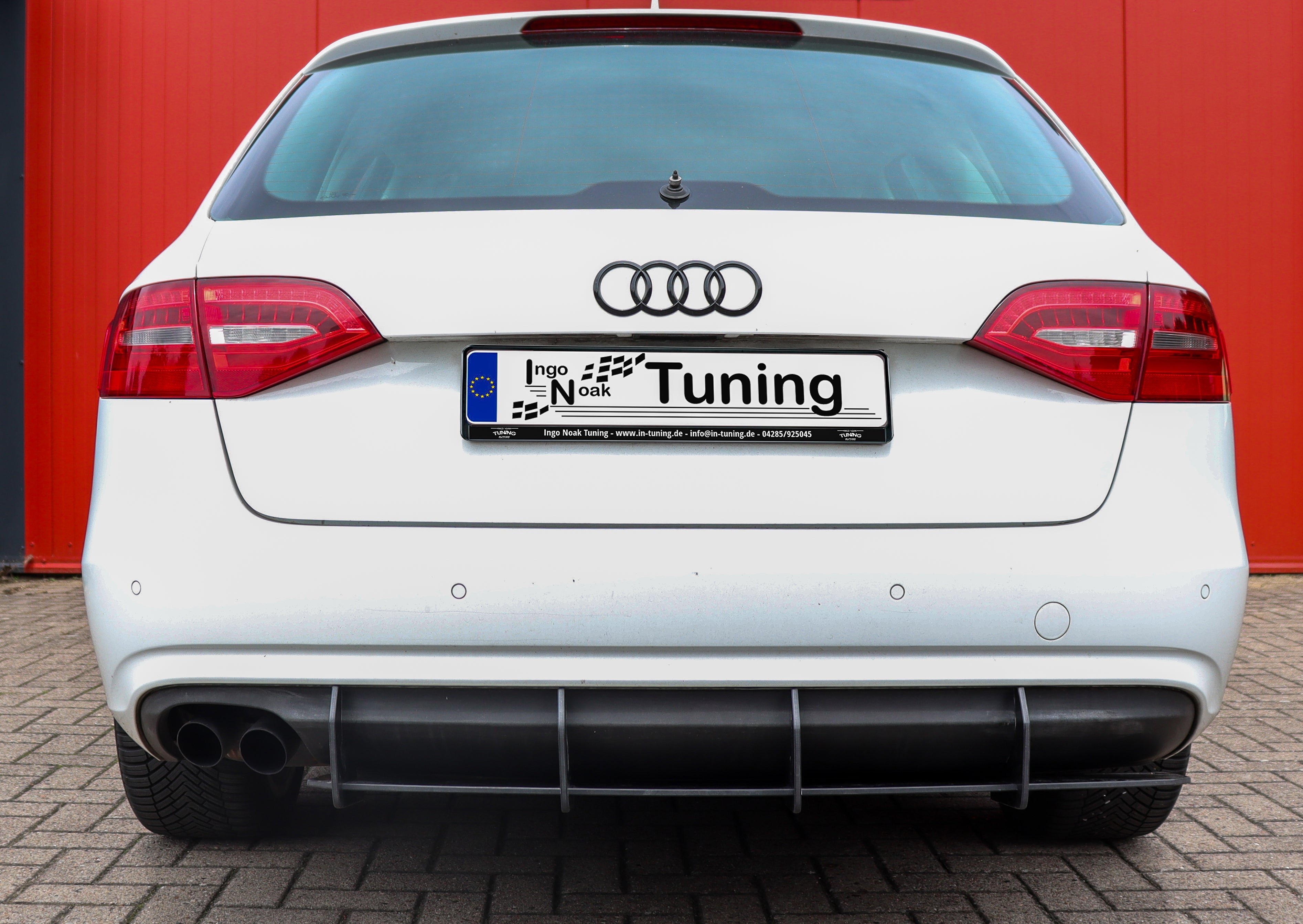 Heckansatz passend für Audi A4 B8 Avant Doppel-Endrohr links Facelift ohne S-Line