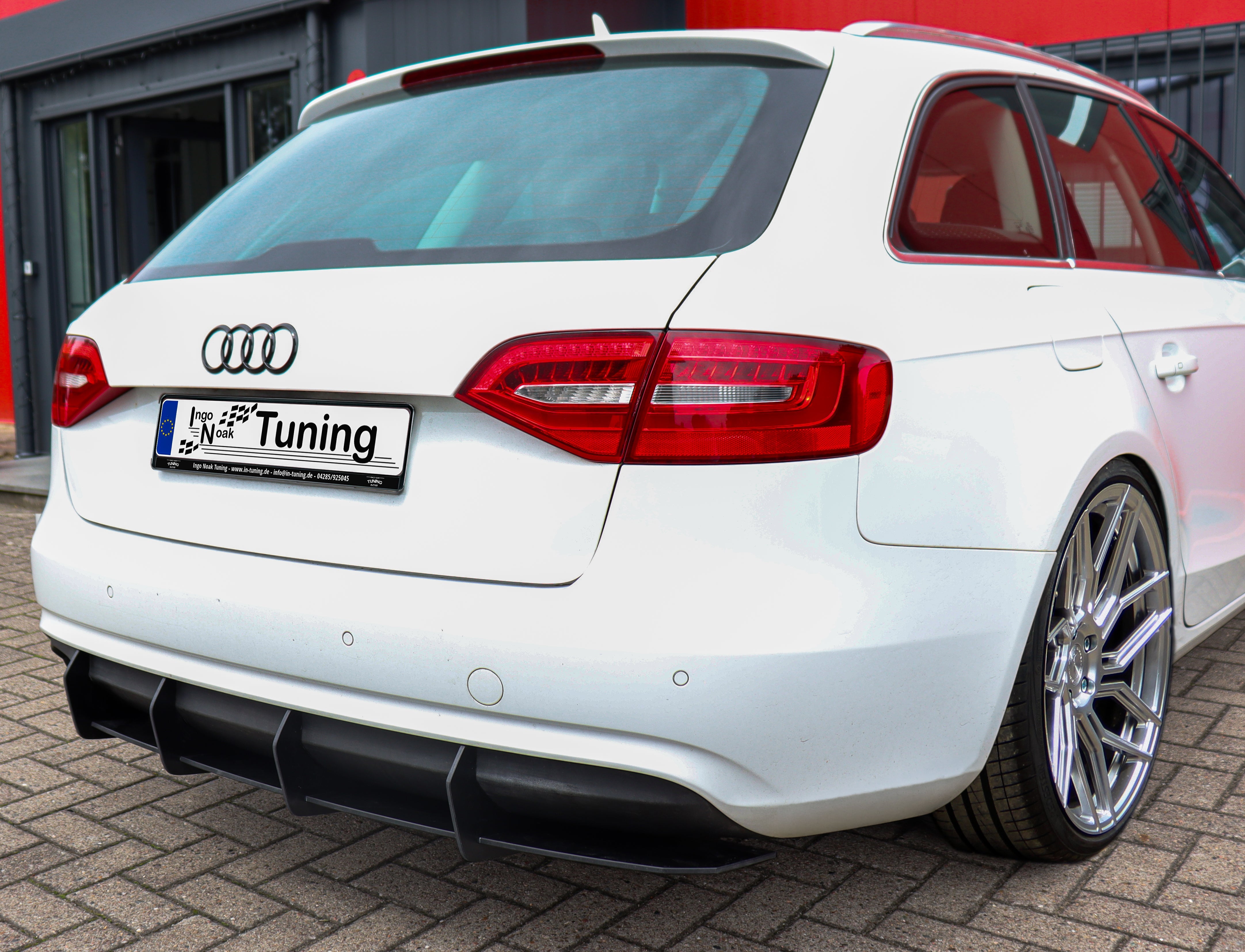 Heckansatz passend für Audi A4 B8 Avant Doppel-Endrohr links Facelift ohne S-Line