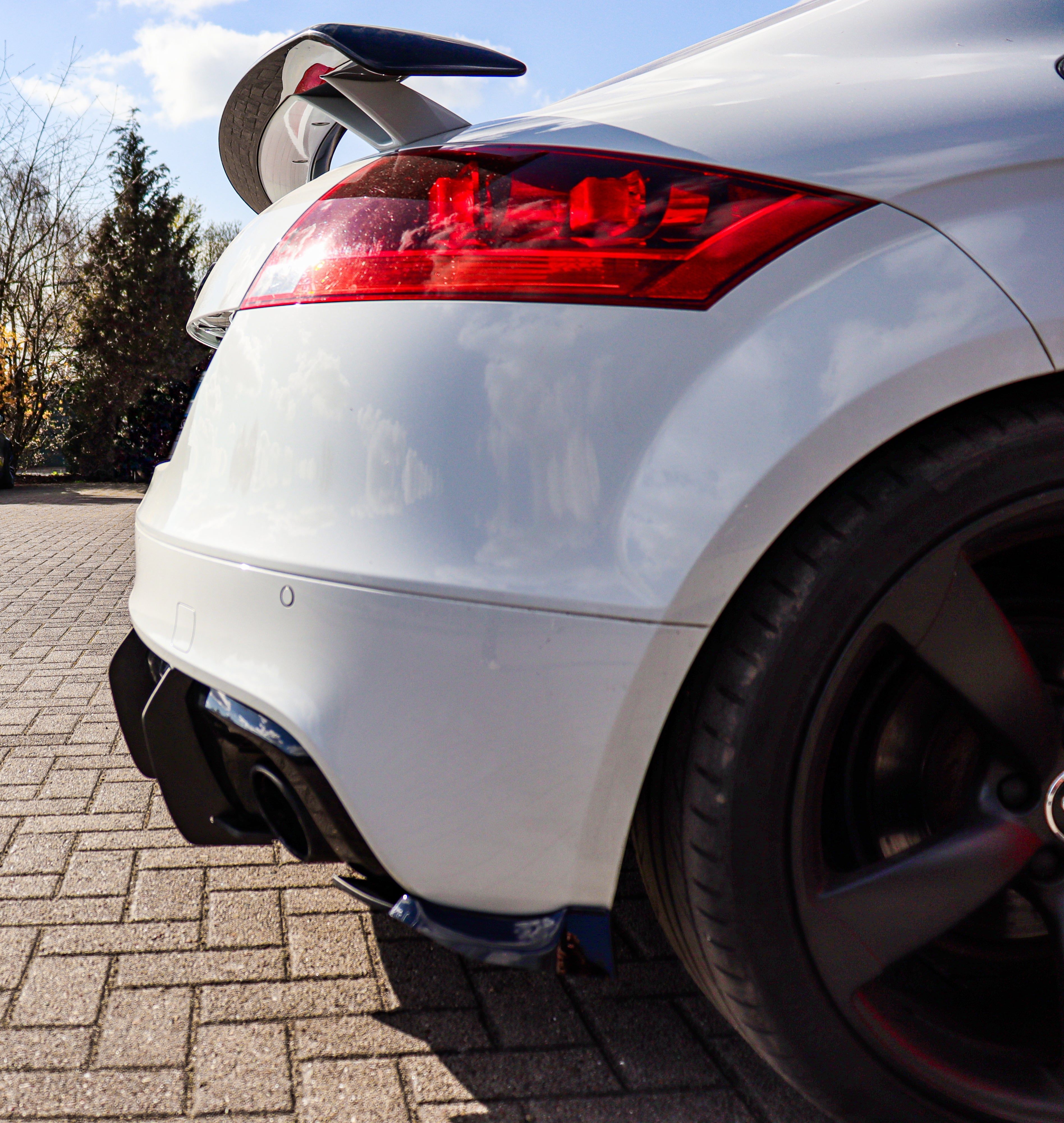 Heckansatz Diffusor passend für Audi TT 8J mit S-Line Competition