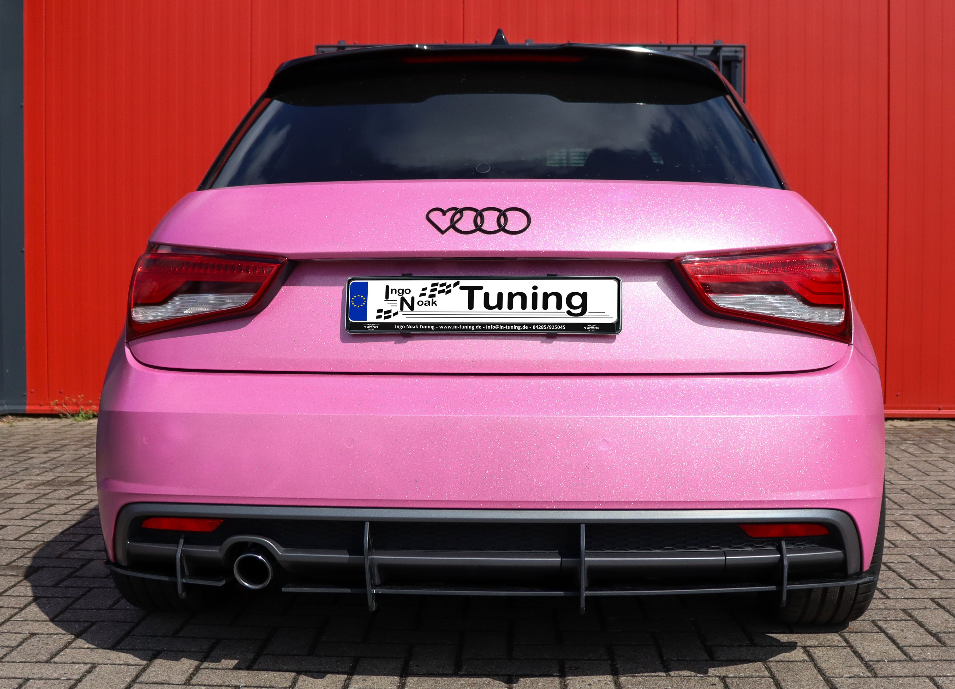 Gefräster Heckansatz passend für Audi A1 8X S-Line