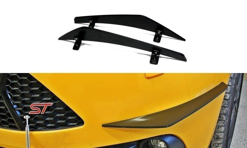 Maxton Design - Canards (Stoßstangenflügel Vorne) für Ford Focus ST Mk3 - Aerowerk.