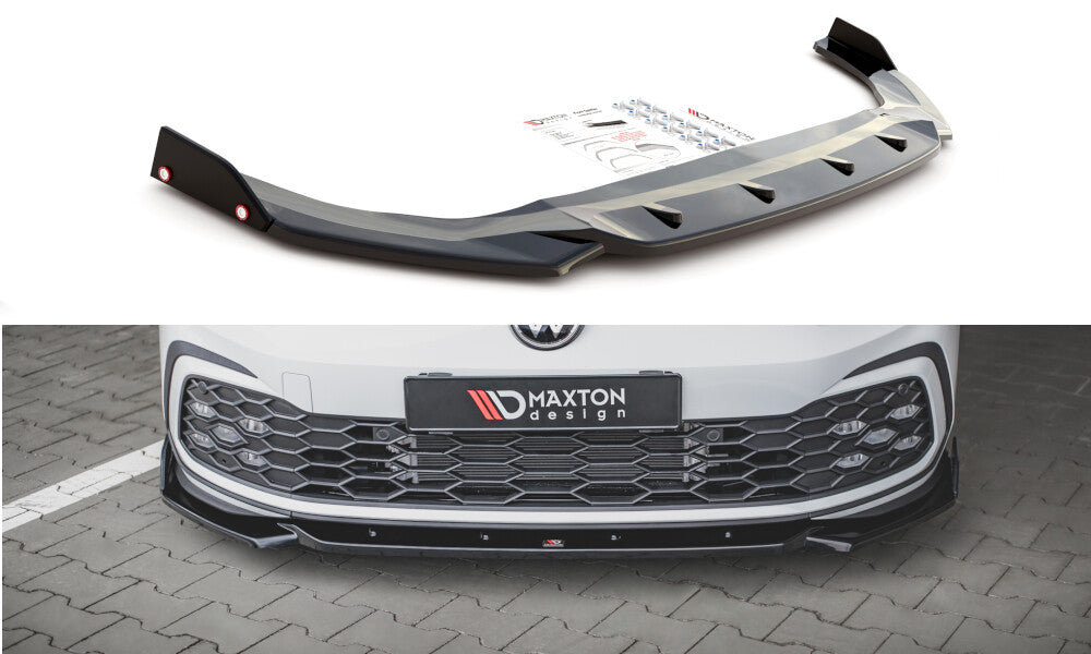 Cup Spoilerlippe Front Ansatz +Flaps V.2 für VW Golf 8 GTI - Aerowerk.