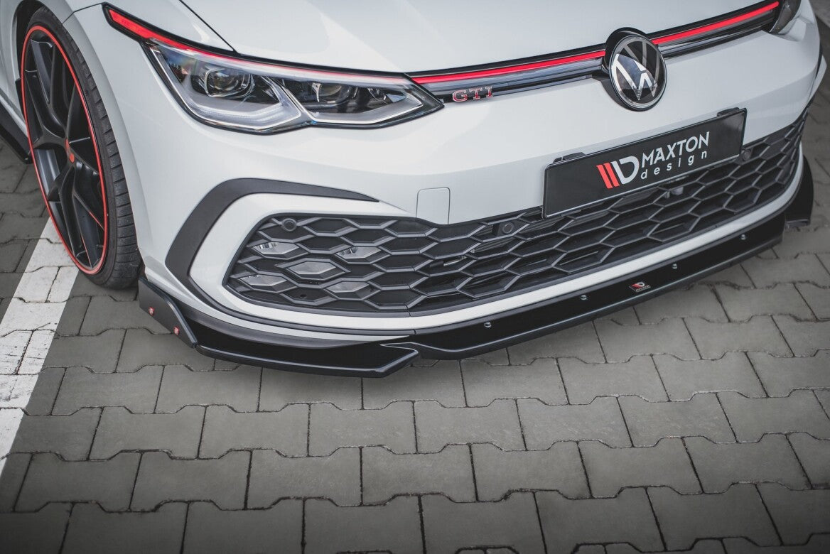 Cup Spoilerlippe Front Ansatz +Flaps V.2 für VW Golf 8 GTI - Aerowerk.