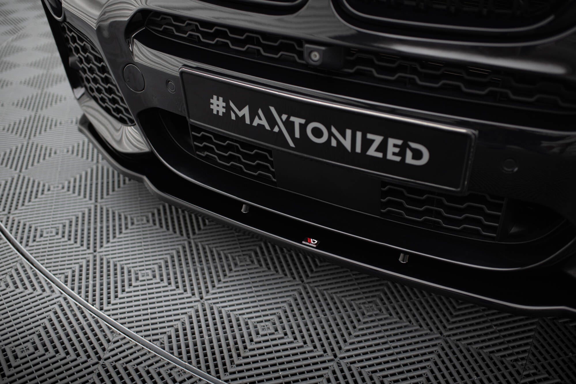 Maxton Design - Cup Spoilerlippe Front Ansatz für BMW X4 M Paket - Aerowerk.