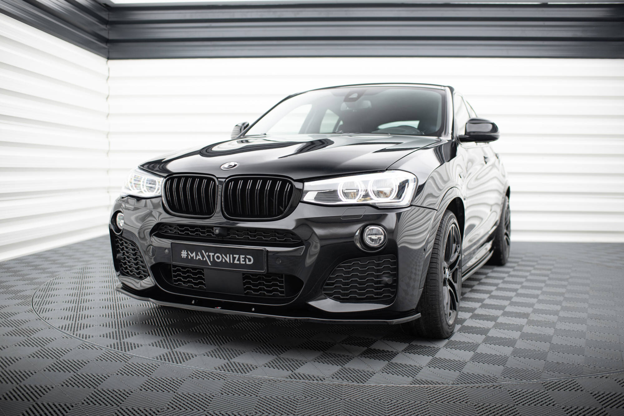 Maxton Design - Cup Spoilerlippe Front Ansatz für BMW X4 M Paket - Aerowerk.
