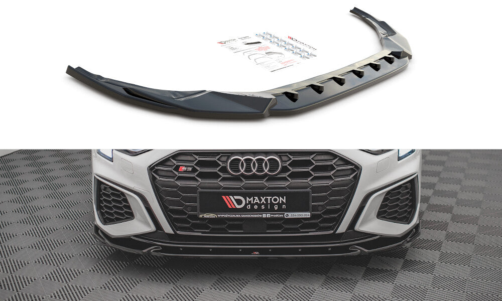 Cup Spoilerlippe Front Ansatz V.3 für Audi S3 / A3 S-Line 8Y - Aerowerk.