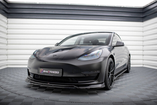 Cup Spoilerlippe Front Ansatz V.3 für Tesla Model 3 - Aerowerk.