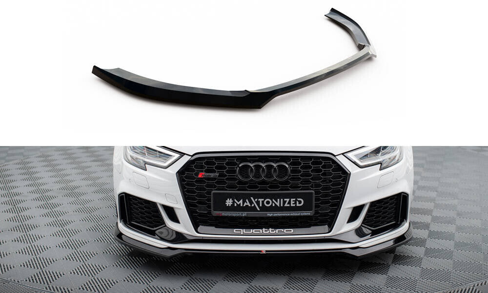 Cup Spoilerlippe Front Ansatz V.5 für Audi RS3 Limousine 8V Facelift - Aerowerk.