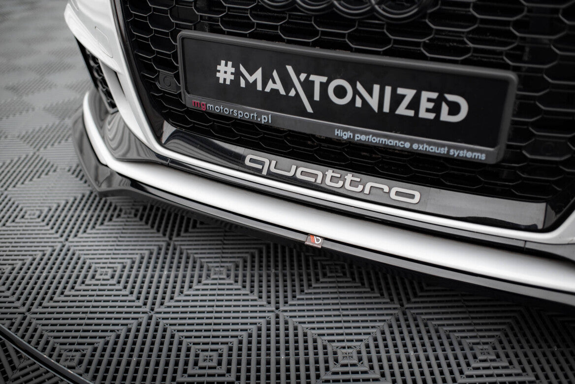 Cup Spoilerlippe Front Ansatz V.5 für Audi RS3 Limousine 8V Facelift - Aerowerk.