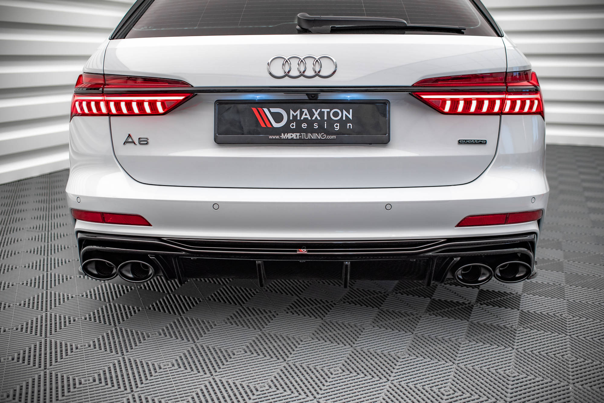 Maxton Design - Diffusor Heck Ansatz + Endrohre für Audi A6 S - Line / S6 C8 / C8 Facelift - Aerowerk.