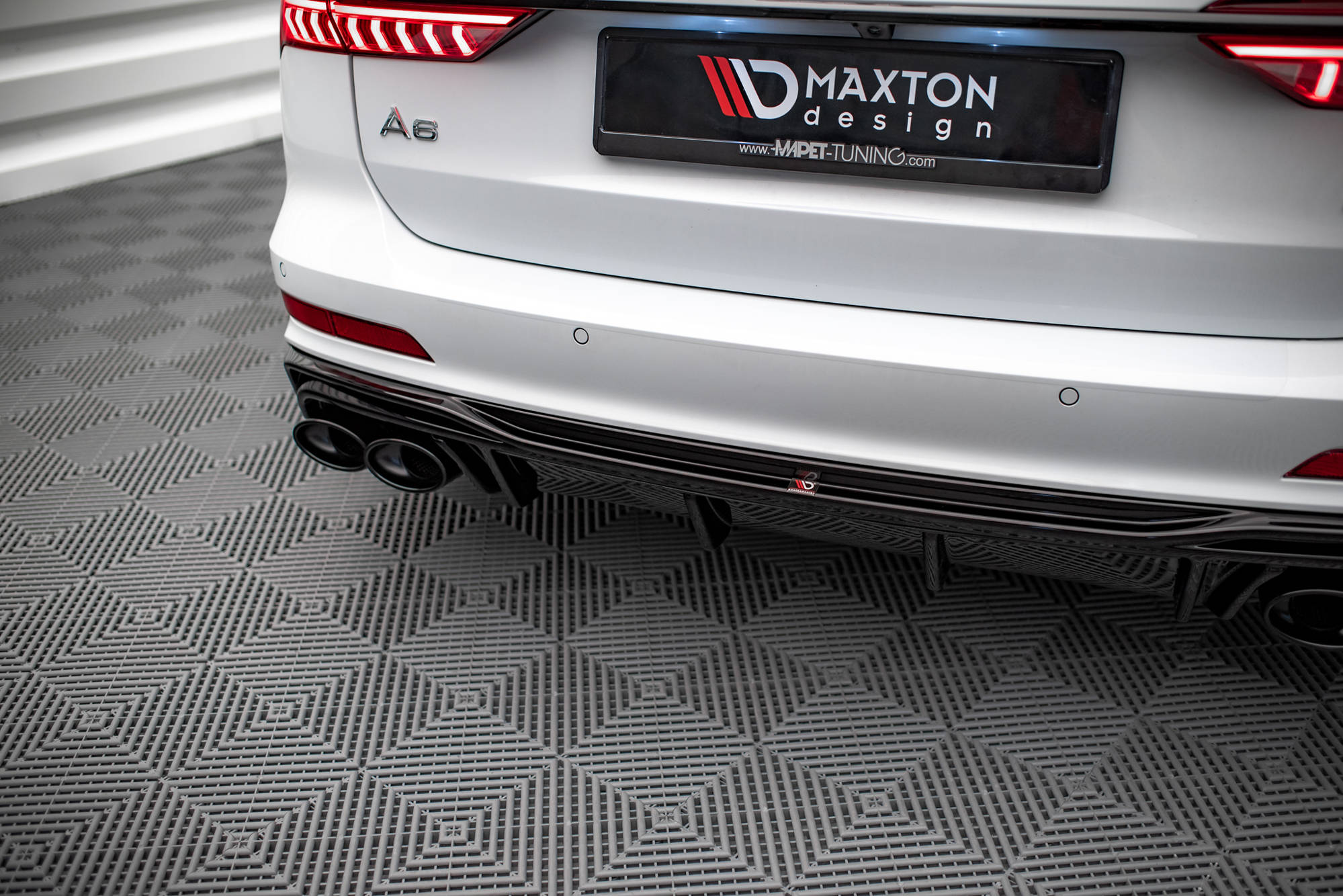 Maxton Design - Diffusor Heck Ansatz + Endrohre für Audi A6 S - Line / S6 C8 / C8 Facelift - Aerowerk.