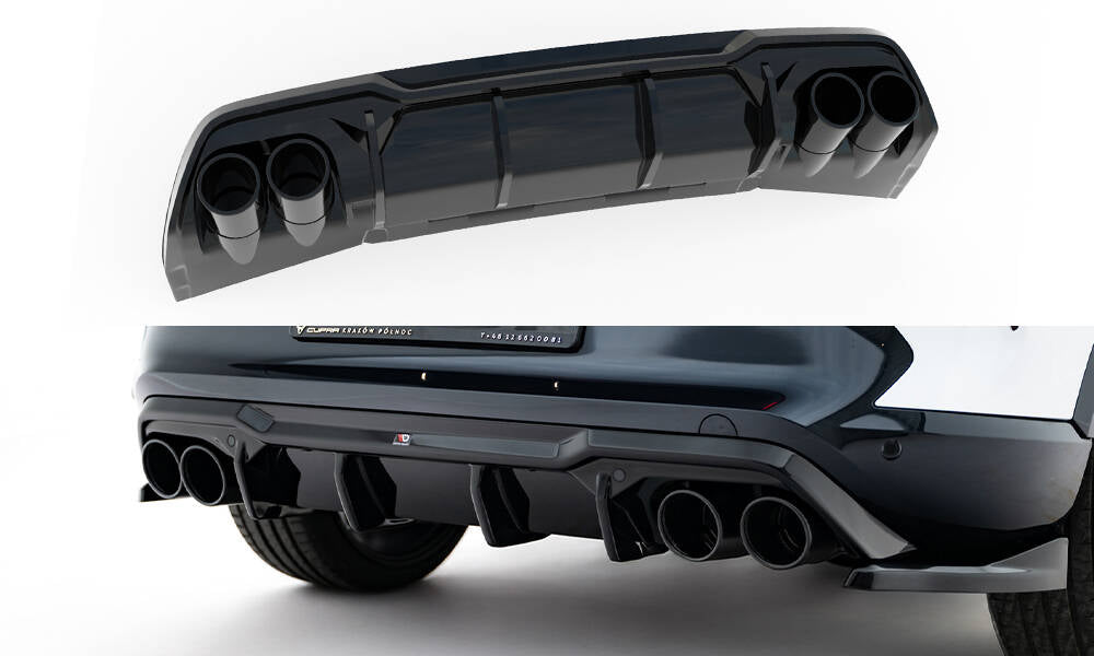 Maxton Design - Diffusor Heck Ansatz + Endrohre für Cupra Formentor Mk1 Facelift - Aerowerk.