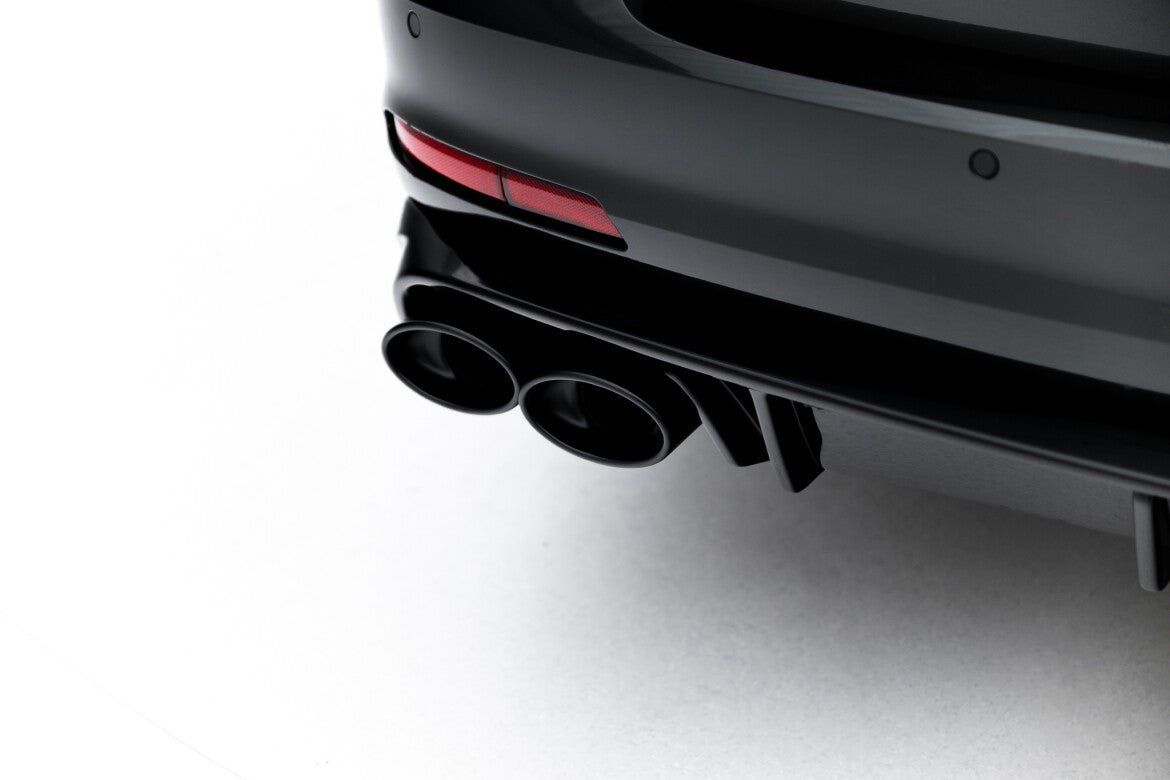 Maxton Design - Diffusor Heck Ansatz + Endrohre Schwarz für Audi A6 S - Line / S6 C8 / C8 Facelift - Aerowerk.