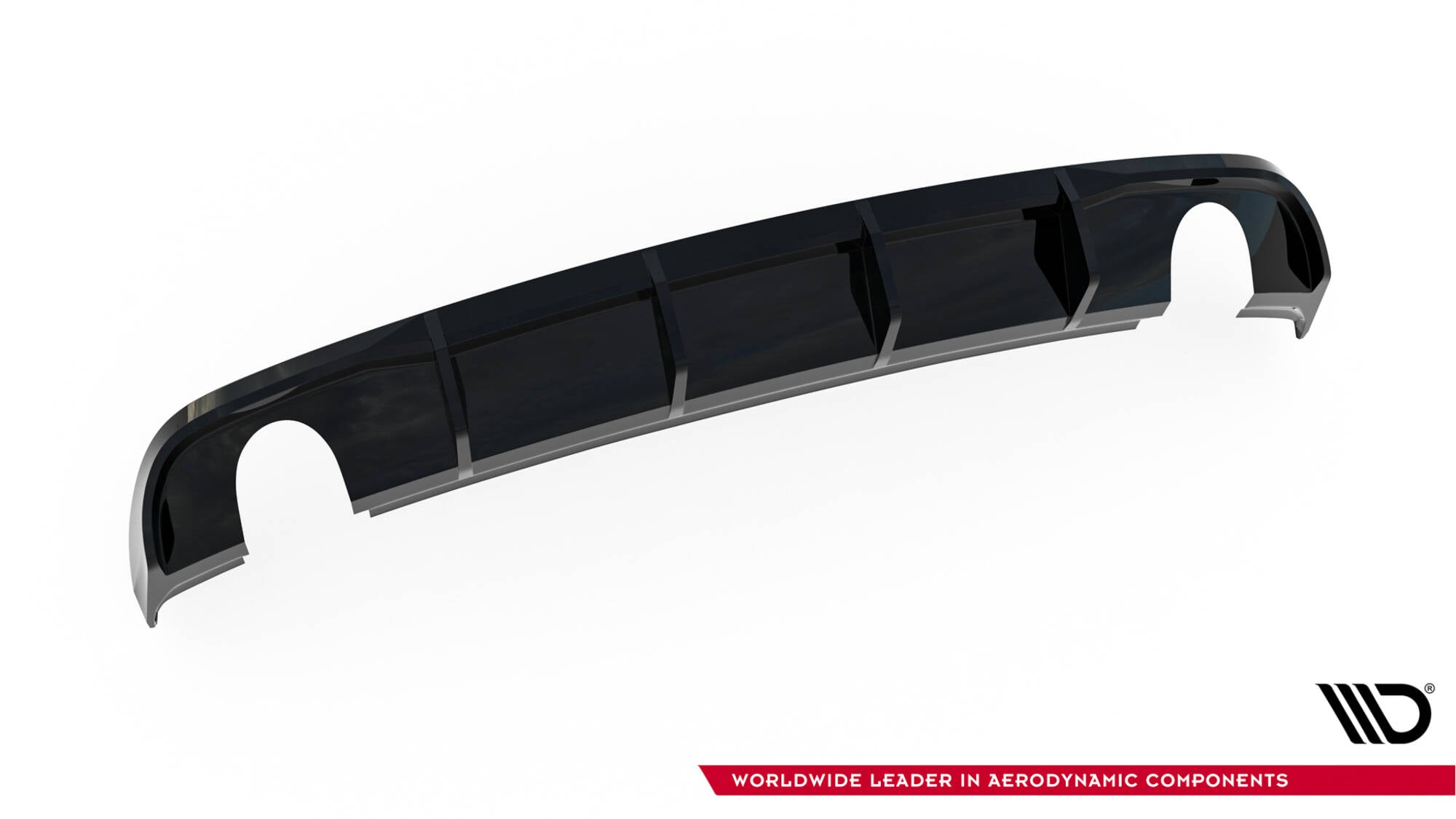 Maxton Design - Diffusor Heck Ansatz für Audi A3 Limousine 8V Facelift (Einzelauspuff li. re.) - Aerowerk.