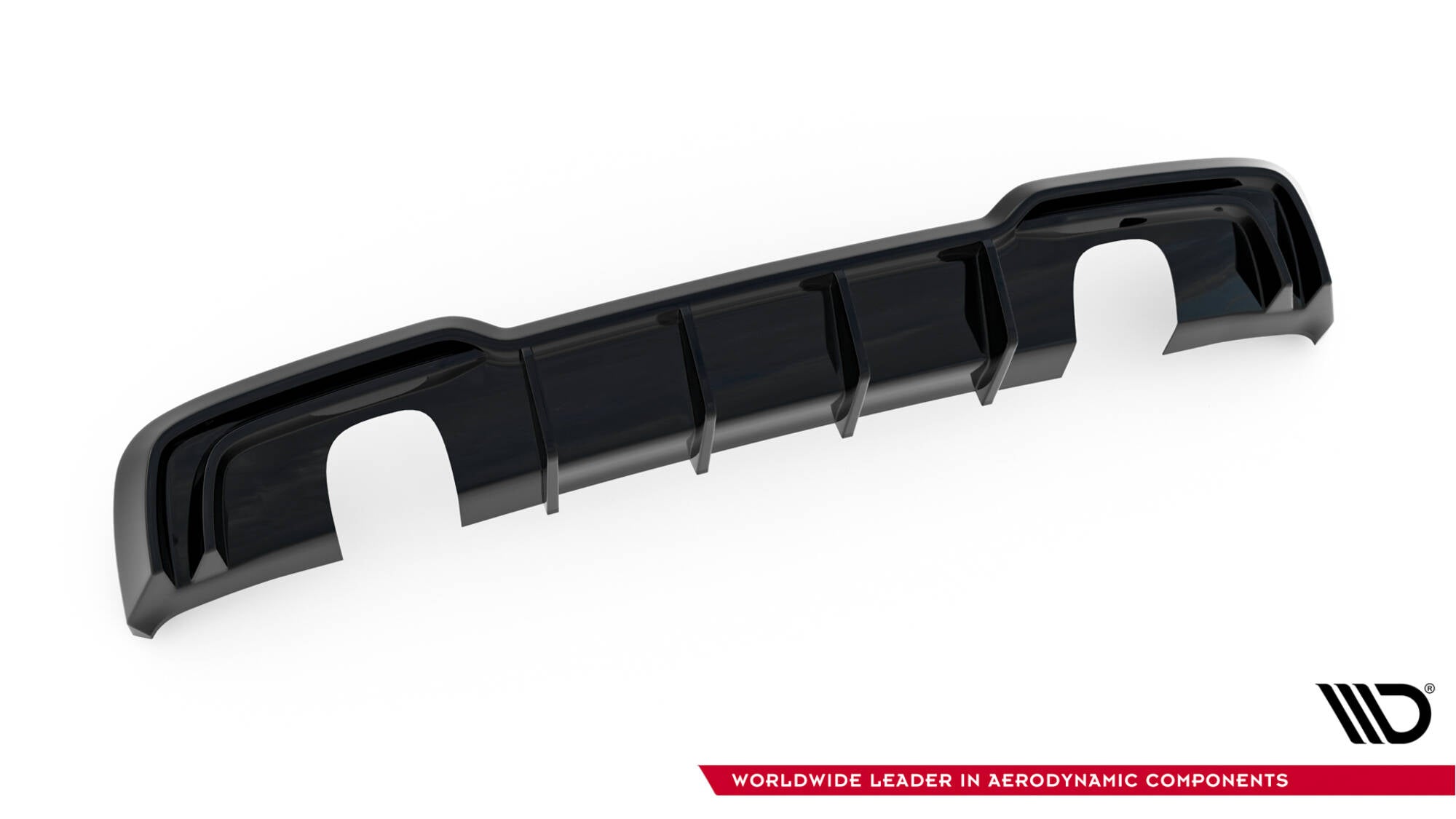 Maxton Design - Diffusor Heck Ansatz für Audi A3 S - Line Sportback 8V Facelift (Einzelauspuff li. re.) - Aerowerk.