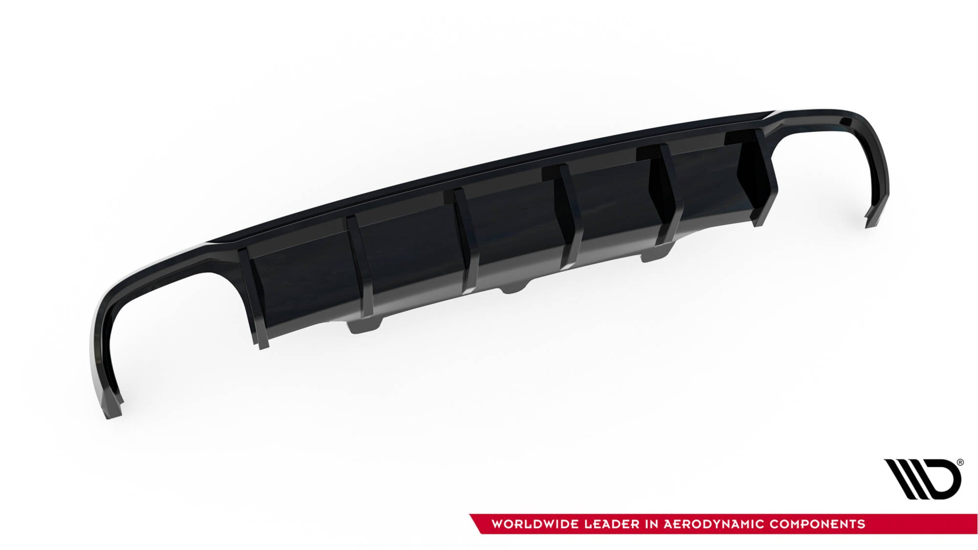 Maxton Design - Diffusor Heck Ansatz für Audi A6 Limousine / Avant C7 (Doppelauspuff li. re.) - Aerowerk.