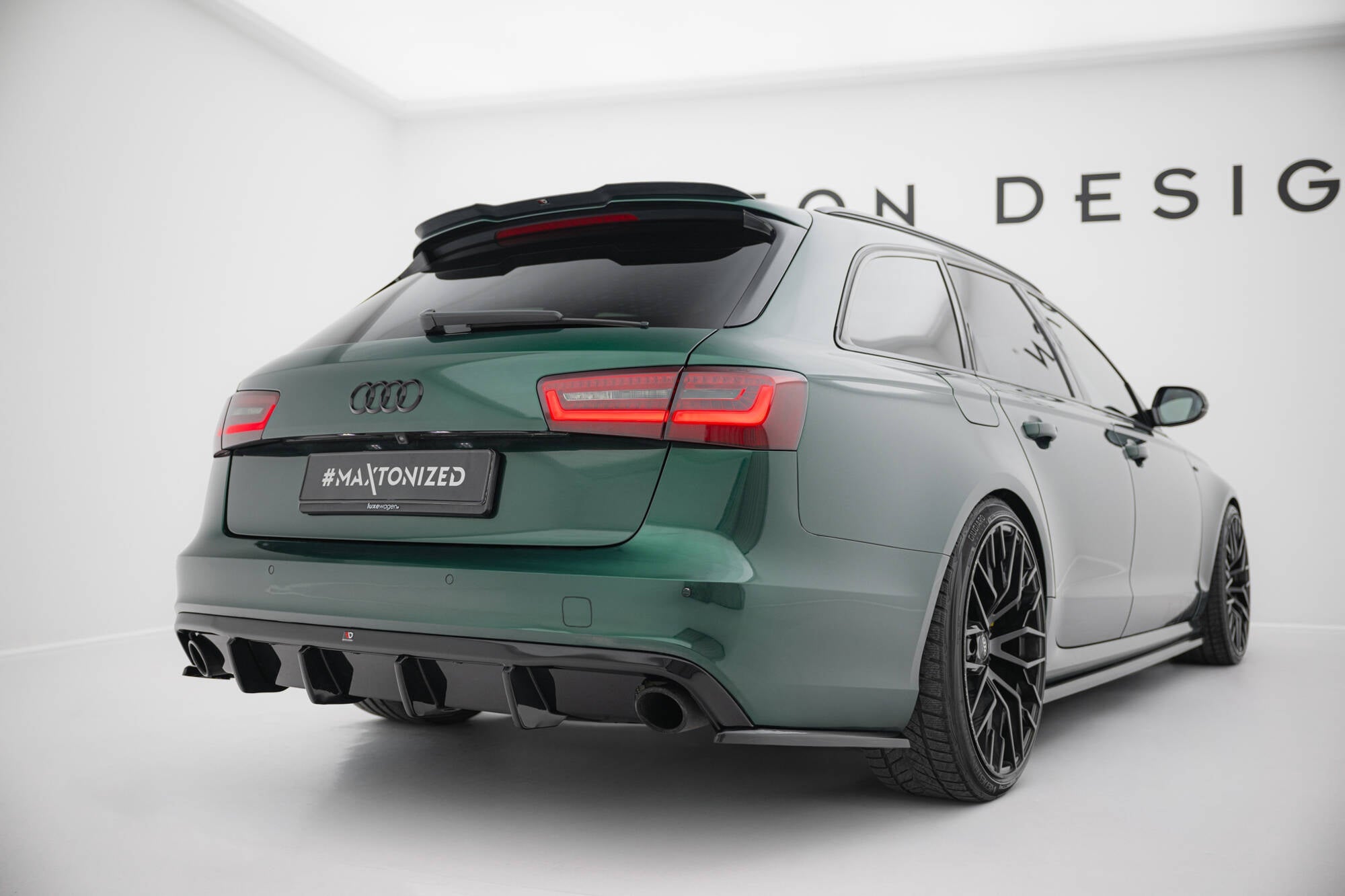 Maxton Design - Diffusor Heck Ansatz für Audi A6 S - line Avant C7 - Aerowerk.