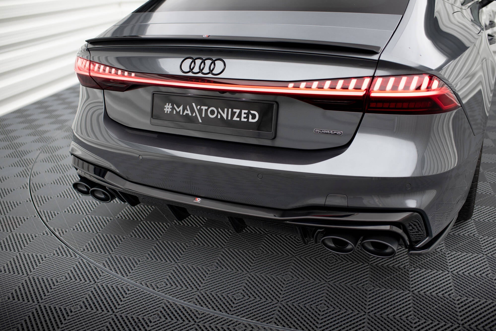 Maxton Design - Diffusor Heck Ansatz für Audi A7 S - Line C8 / S7 C8 - Aerowerk.