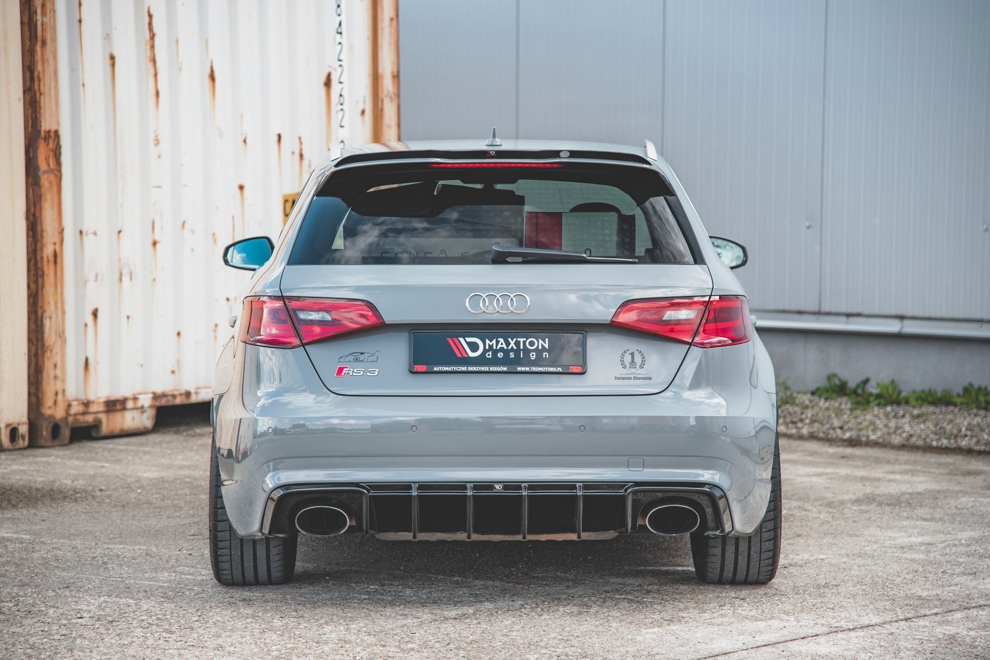 Maxton Design - Diffusor Heck Ansatz für Audi RS3 8V Sportback - Aerowerk.