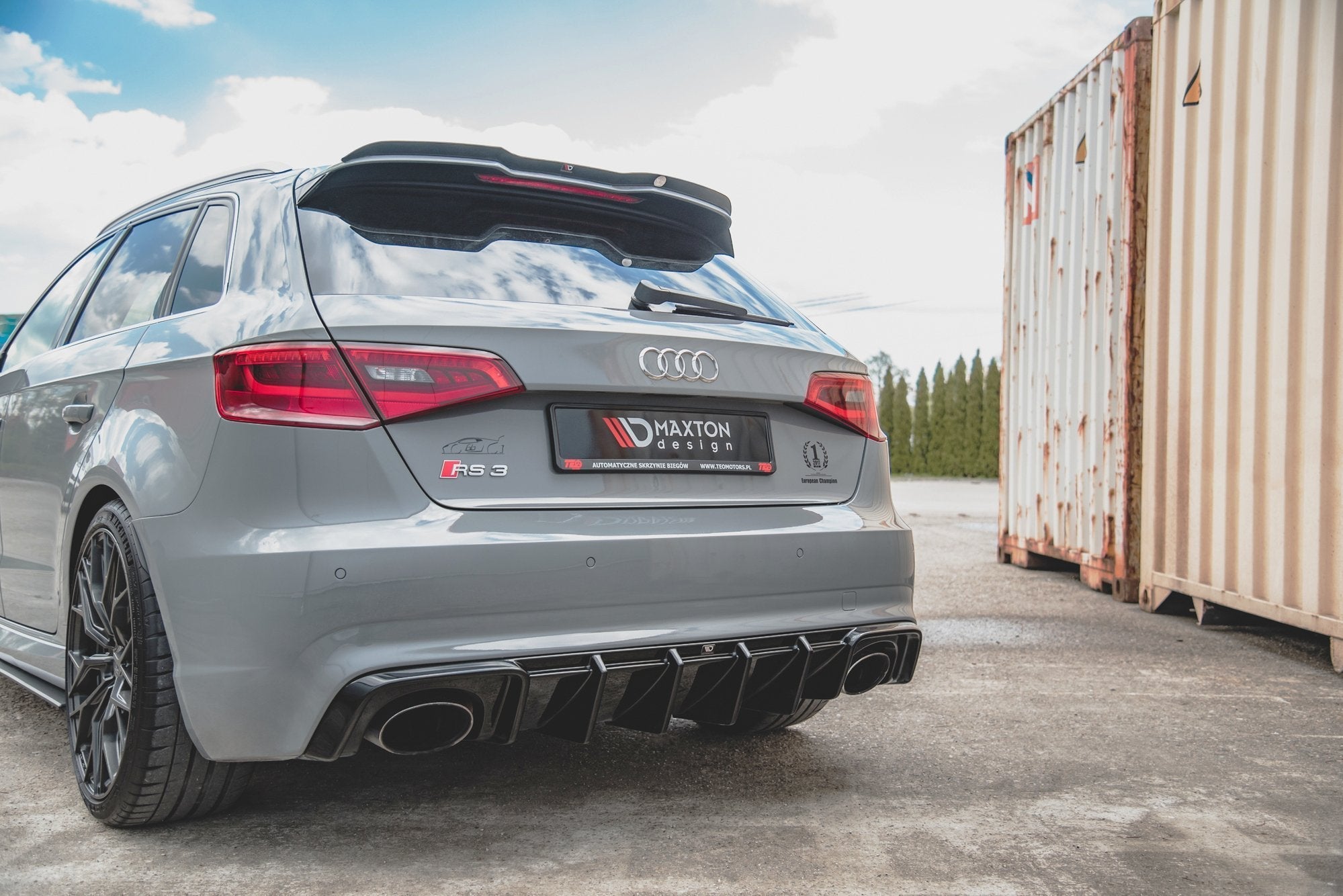 Maxton Design - Diffusor Heck Ansatz für Audi RS3 8V Sportback - Aerowerk.