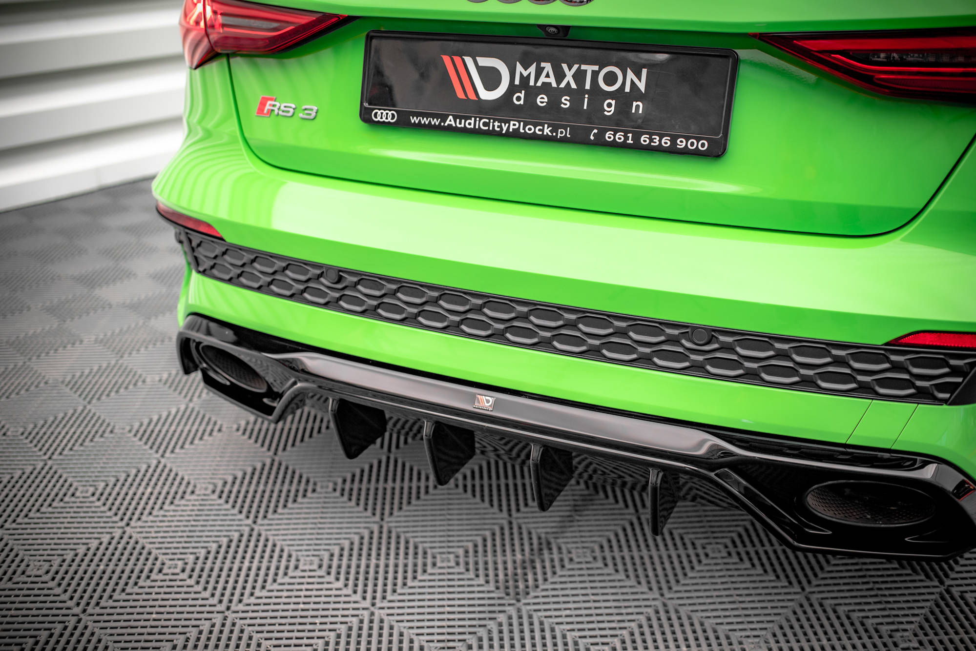 Maxton Design - Diffusor Heck Ansatz für Audi RS3 8Y - Aerowerk.