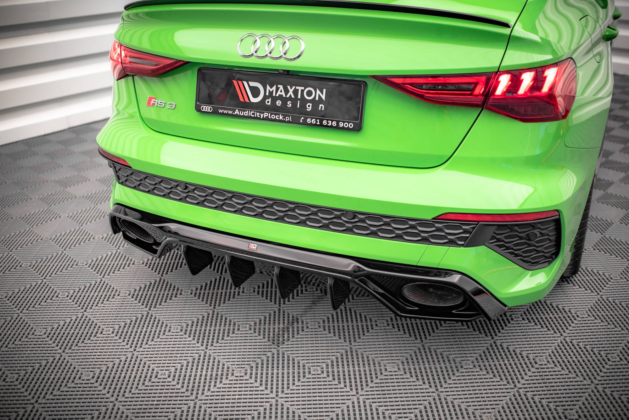 Maxton Design - Diffusor Heck Ansatz für Audi RS3 8Y - Aerowerk.