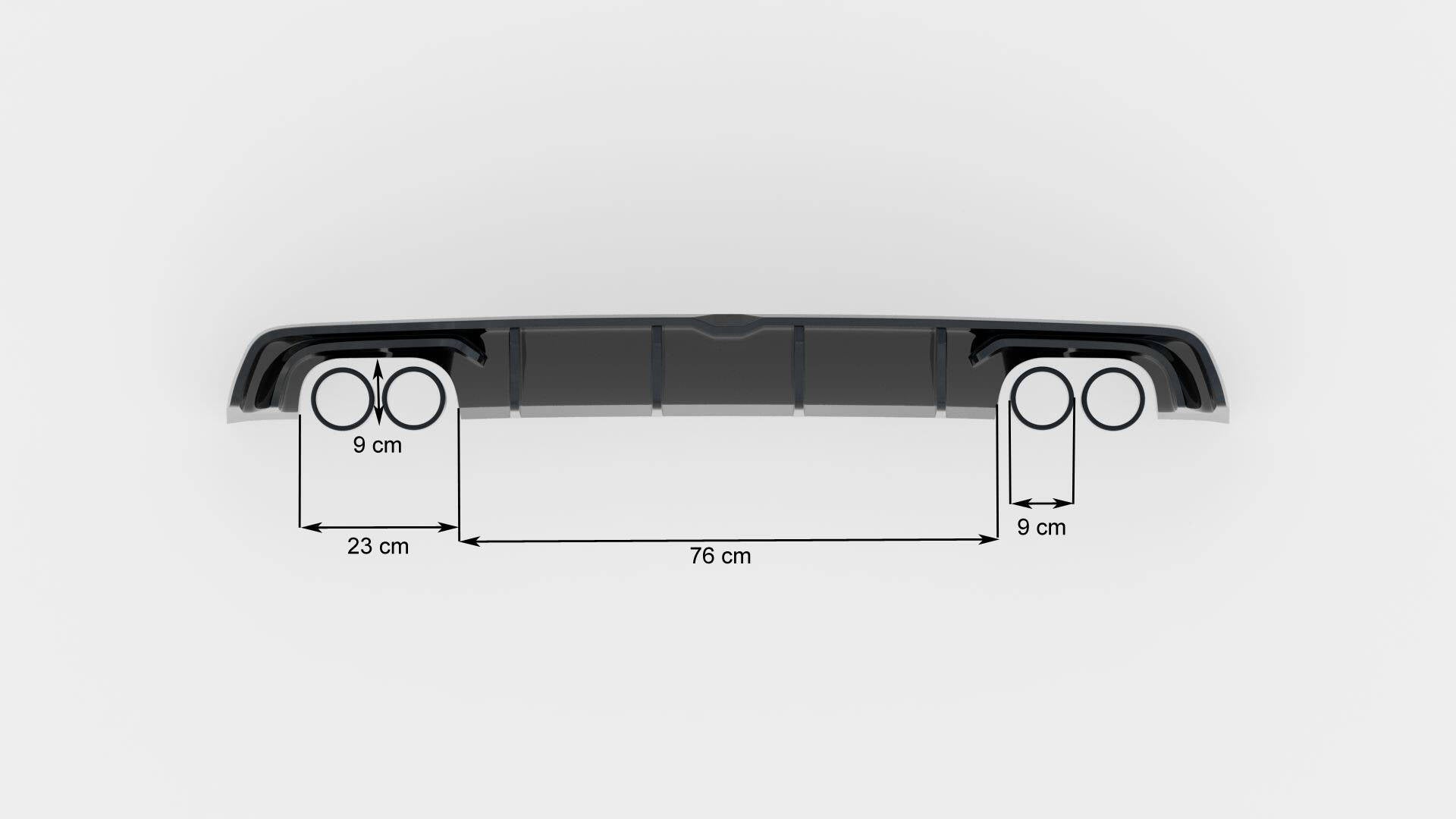 Maxton Design - Diffusor Heck Ansatz für Audi S3 Limousine 8V - Aerowerk.