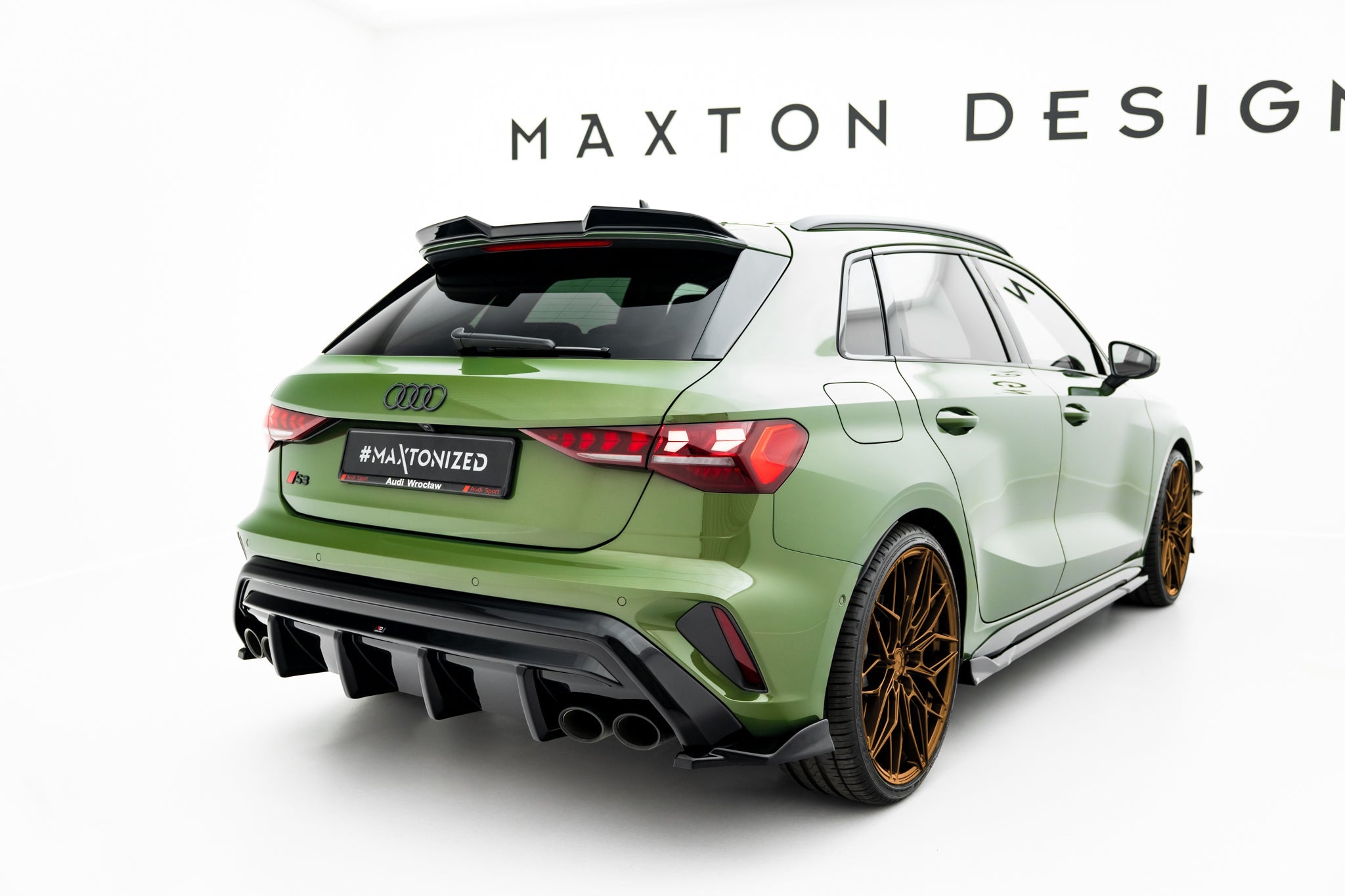Maxton Design - Diffusor Heck Ansatz für Audi S3 Sportback 8Y Facelift - Aerowerk.
