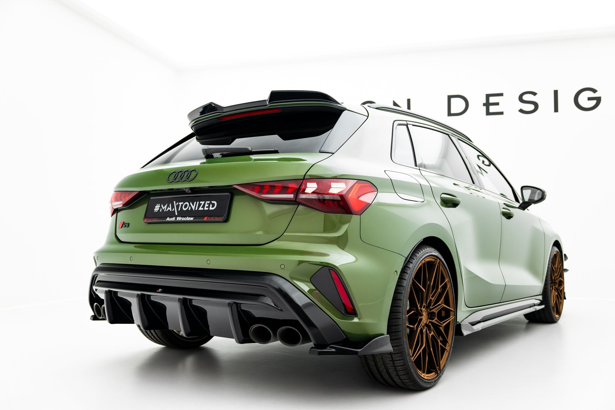 Maxton Design - Diffusor Heck Ansatz für Audi S3 Sportback 8Y Facelift - Aerowerk.