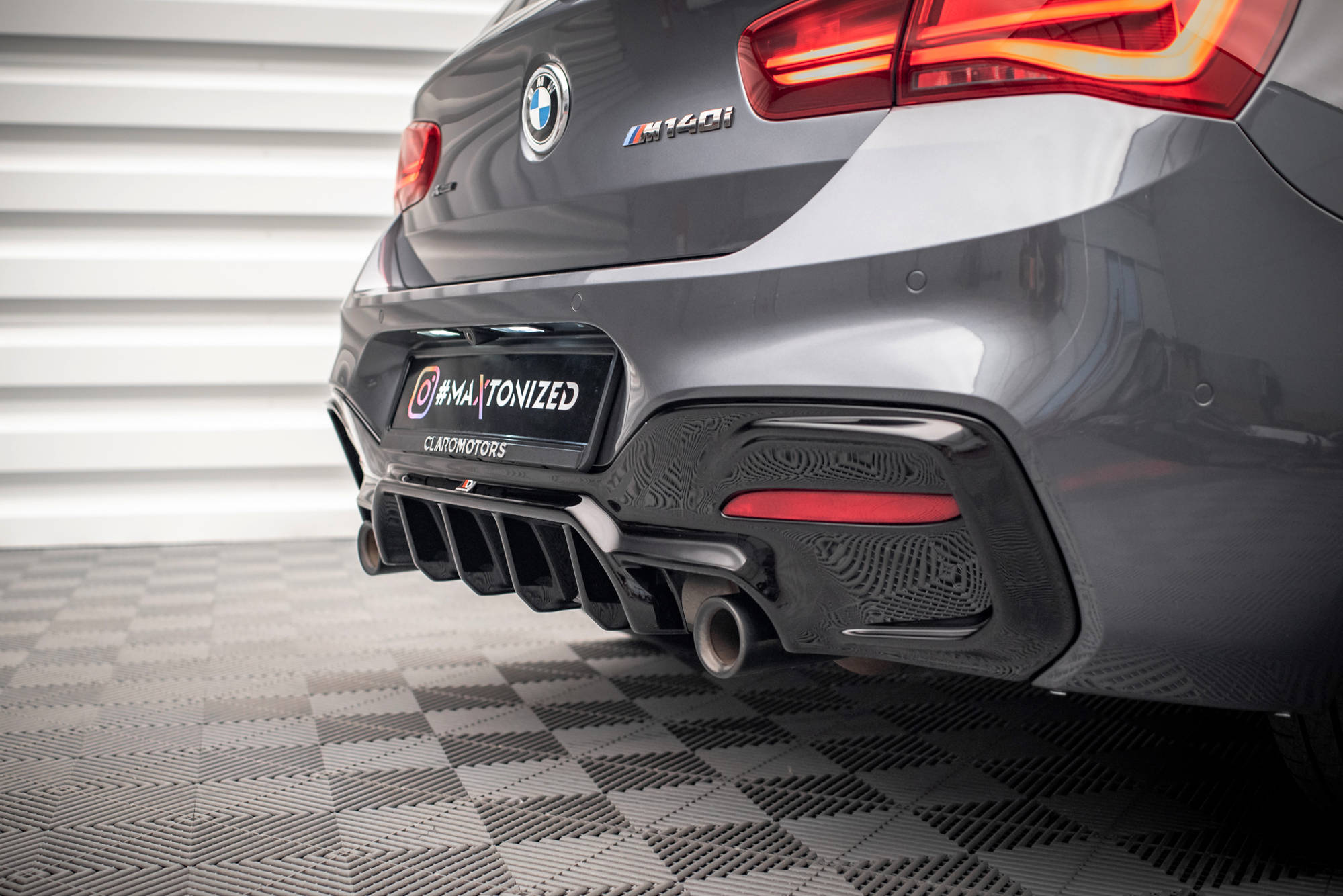 Maxton Design - Diffusor Heck Ansatz für Bmw 1 F20/ F21 Facelift M - Power - Aerowerk.