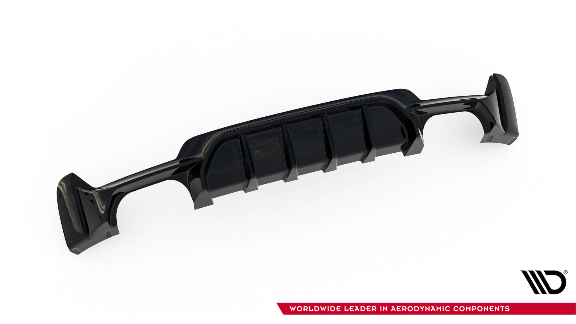 Maxton Design - Diffusor Heck Ansatz für BMW 4er Coupe / Gran Coupe / Cabrio M - Paket F32 / F36 / F33 (Doppelauspuff li. re.) - Aerowerk.