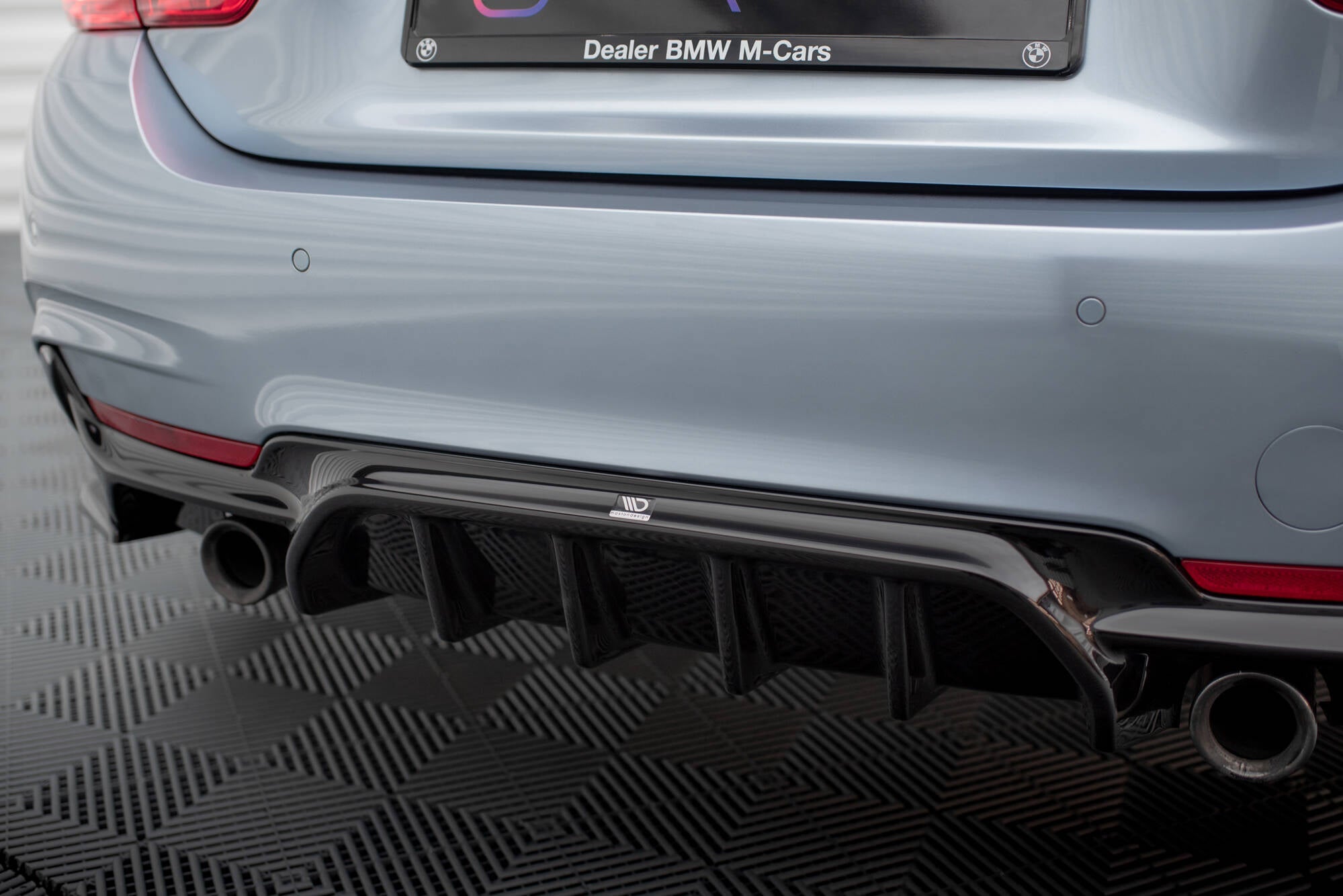 Maxton Design - Diffusor Heck Ansatz für BMW 4er Coupe / Gran Coupe / Cabrio M - Paket F32 / F36 / F33 (Einzelauspuff li. re.) - Aerowerk.