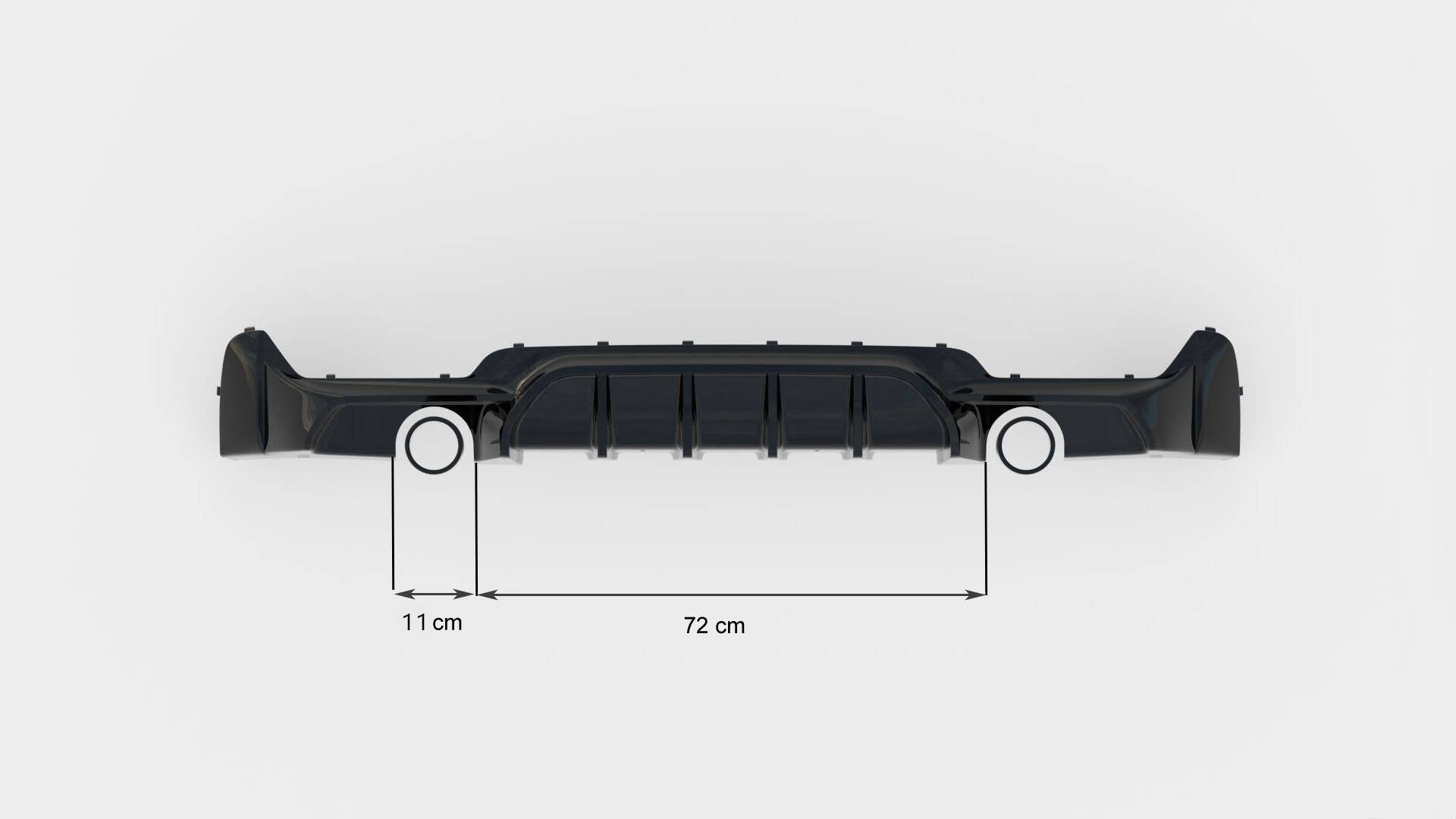 Maxton Design - Diffusor Heck Ansatz für BMW 4er Coupe / Gran Coupe / Cabrio M - Paket F32 / F36 / F33 (Einzelauspuff li. re.) - Aerowerk.