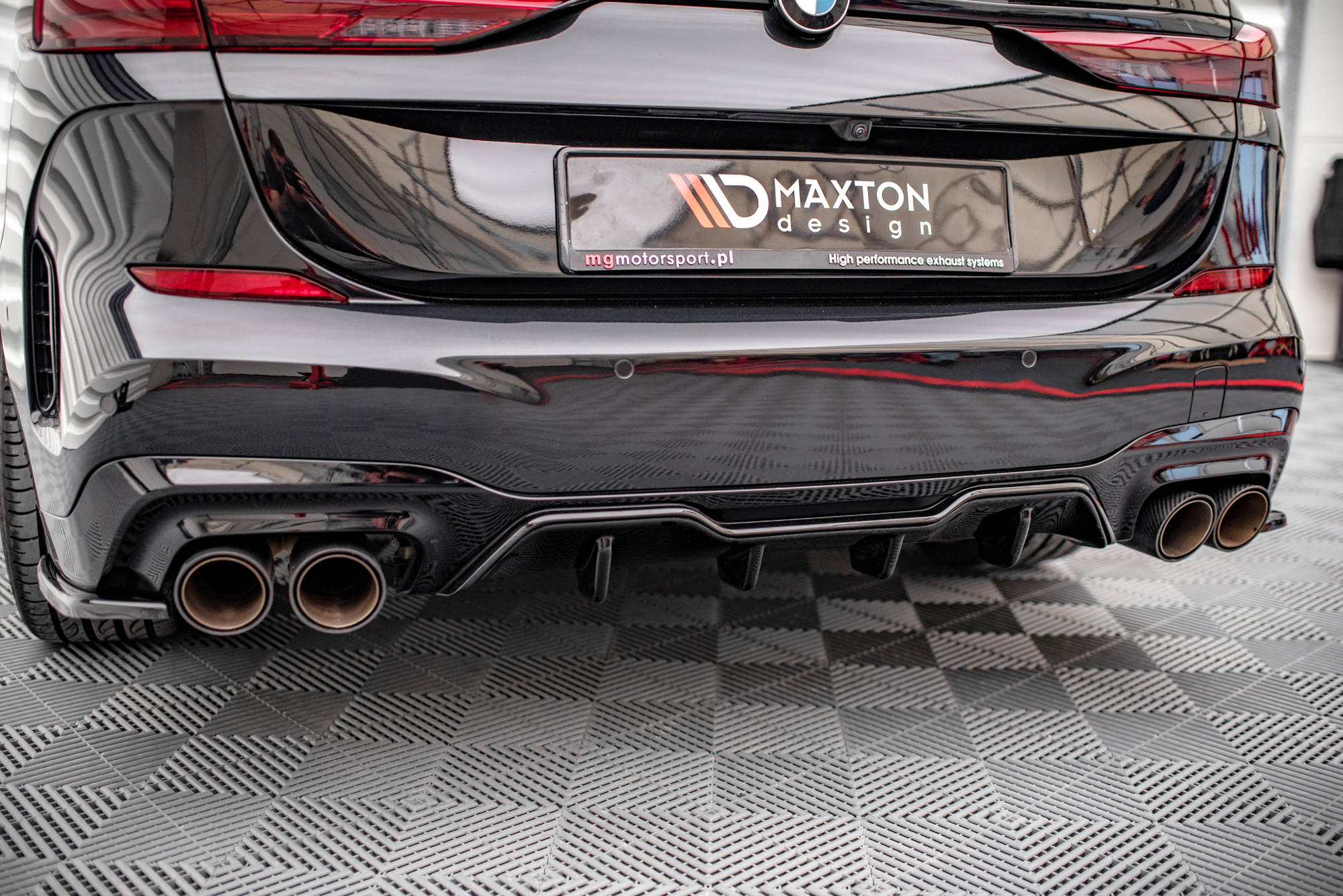 Maxton Design - Diffusor Heck Ansatz für BMW M235i Gran Coupe F44 - Aerowerk.